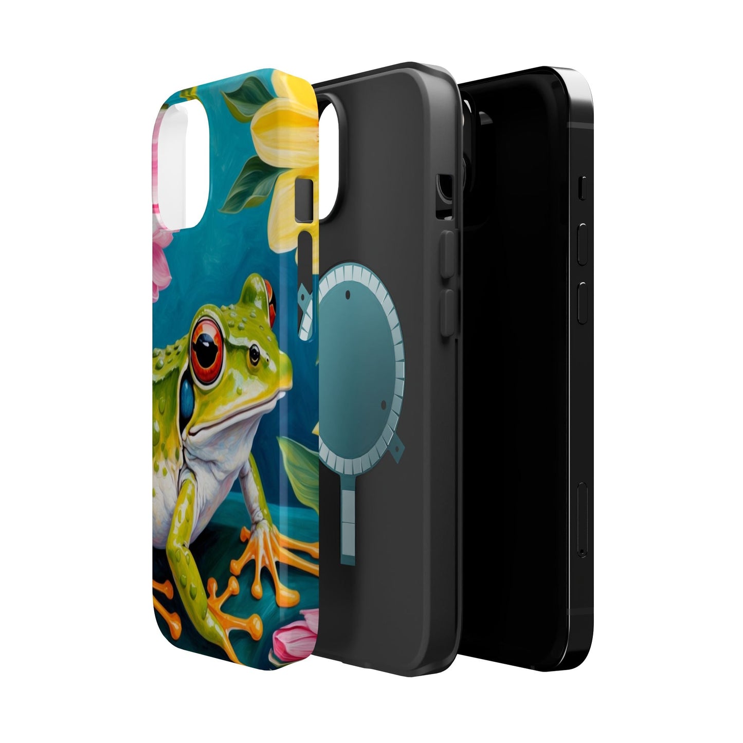 Tropical Frog & Bold Blooms - MagSafe iPhone Case - BOGO Cases