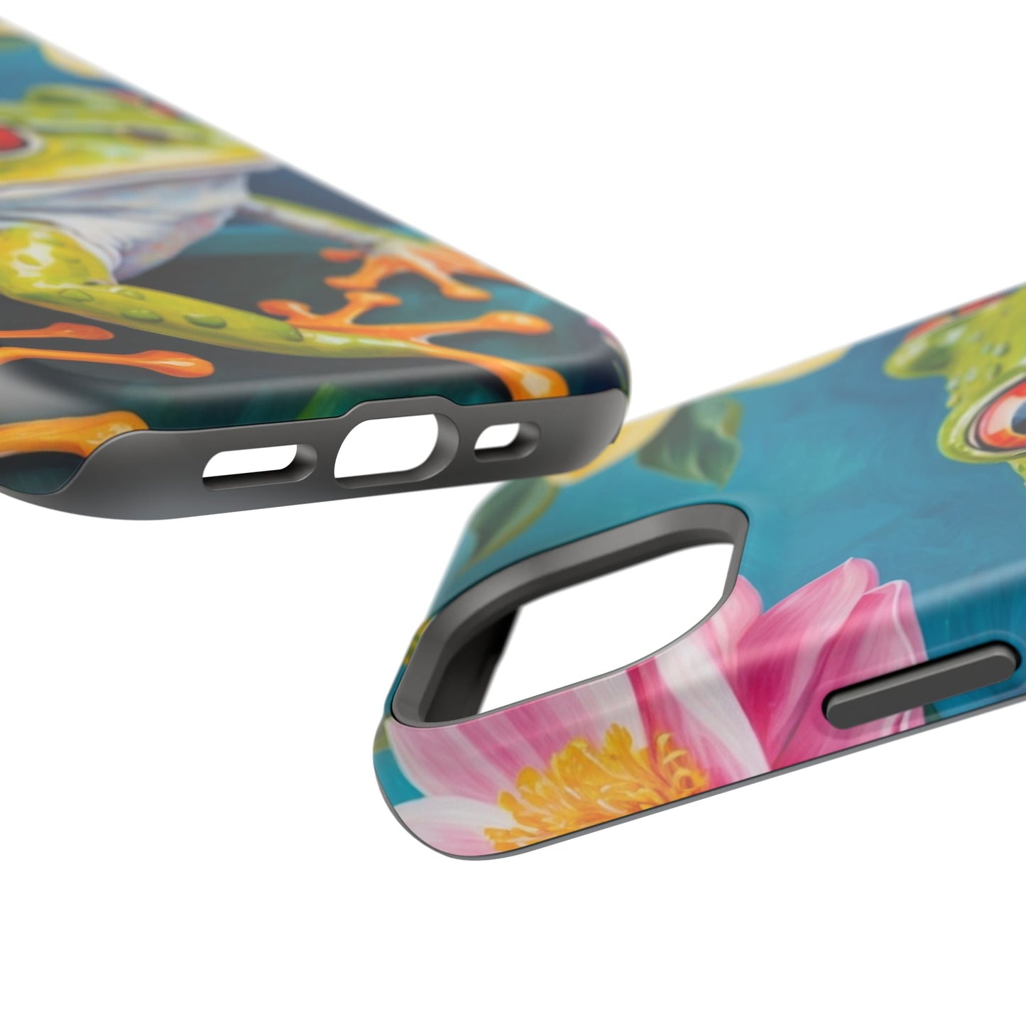 Tropical Frog & Bold Blooms - MagSafe iPhone Case - BOGO Cases