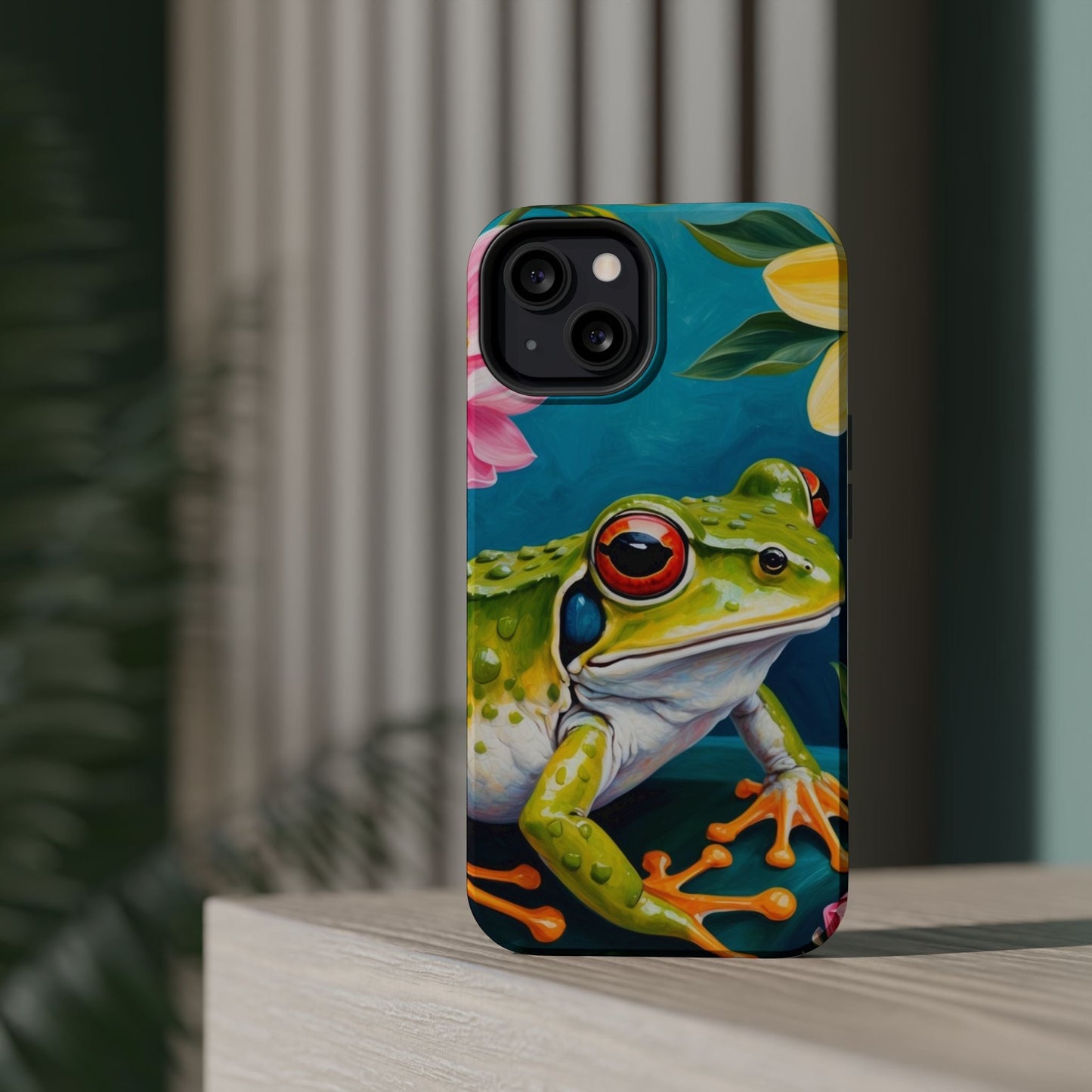 Tropical Frog & Bold Blooms - MagSafe iPhone Case - BOGO Cases