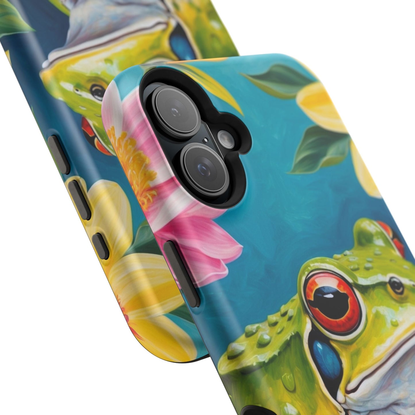 Tropical Frog & Bold Blooms - MagSafe iPhone Case - BOGO Cases