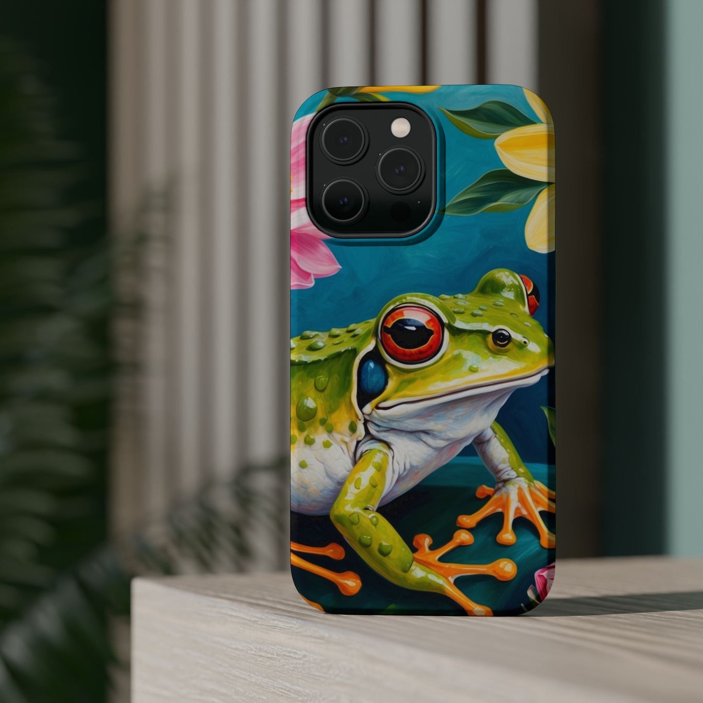 Tropical Frog & Bold Blooms - MagSafe iPhone Case - BOGO Cases