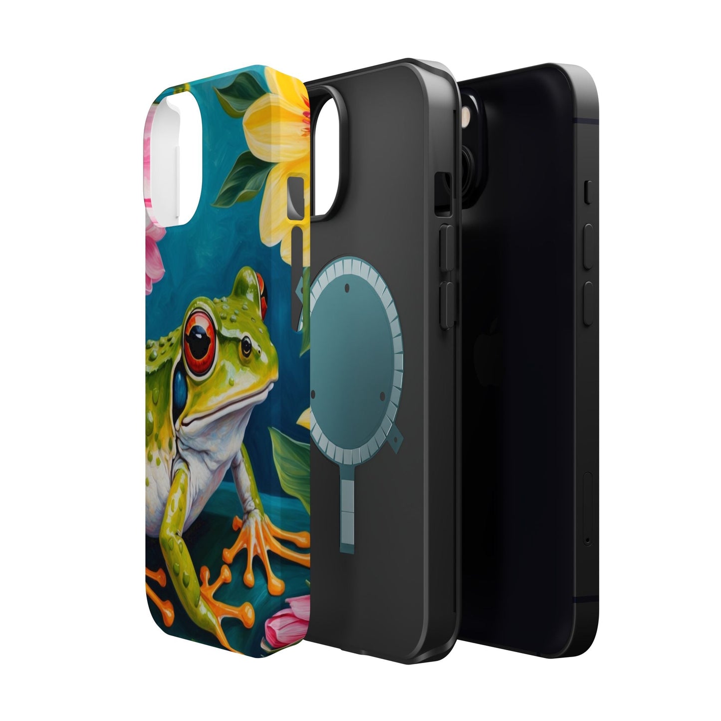Tropical Frog & Bold Blooms - MagSafe iPhone Case - BOGO Cases
