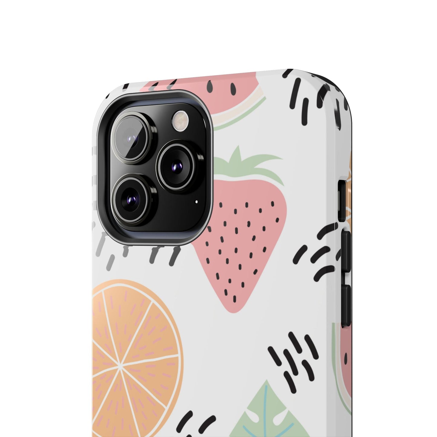 Tropical Fruit Fiesta Tough iPhone Case – Fun Watermelon, Pineapple, and Citrus Design - BOGO Cases