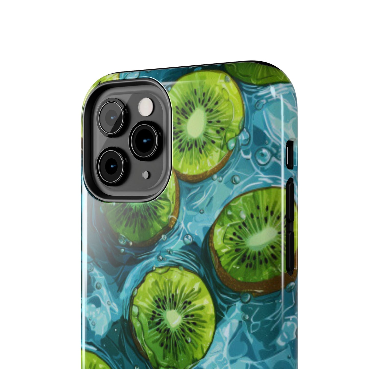 Tropical Kiwi Splash iPhone Case – Tough Dual - Layer, Vibrant Summer Design - BOGO Cases