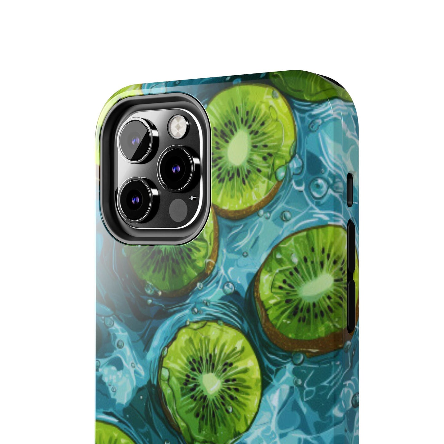 Tropical Kiwi Splash iPhone Case – Tough Dual - Layer, Vibrant Summer Design - BOGO Cases