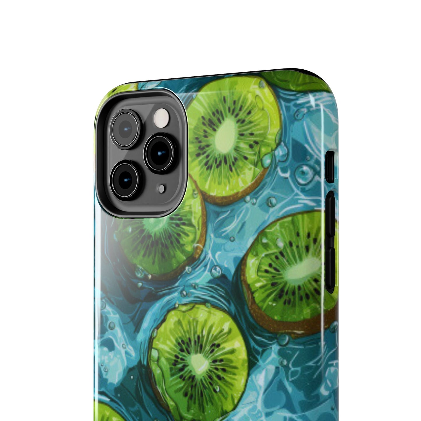 Tropical Kiwi Splash iPhone Case – Tough Dual - Layer, Vibrant Summer Design - BOGO Cases
