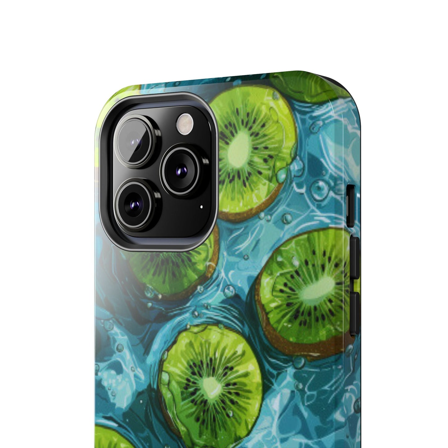 Tropical Kiwi Splash iPhone Case – Tough Dual - Layer, Vibrant Summer Design - BOGO Cases