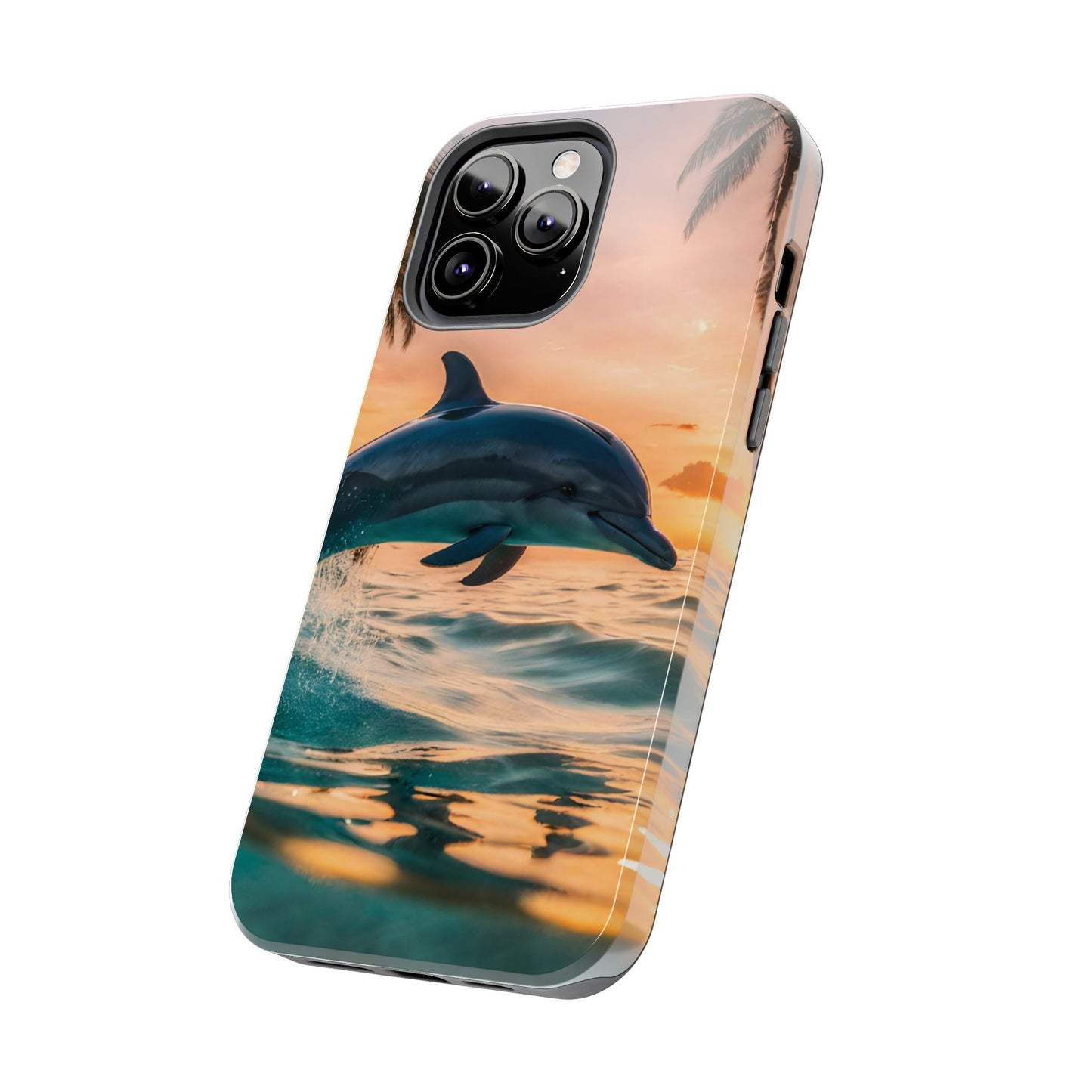 Tropical Sunset Dolphin - iPhone Series Case - BOGO Cases
