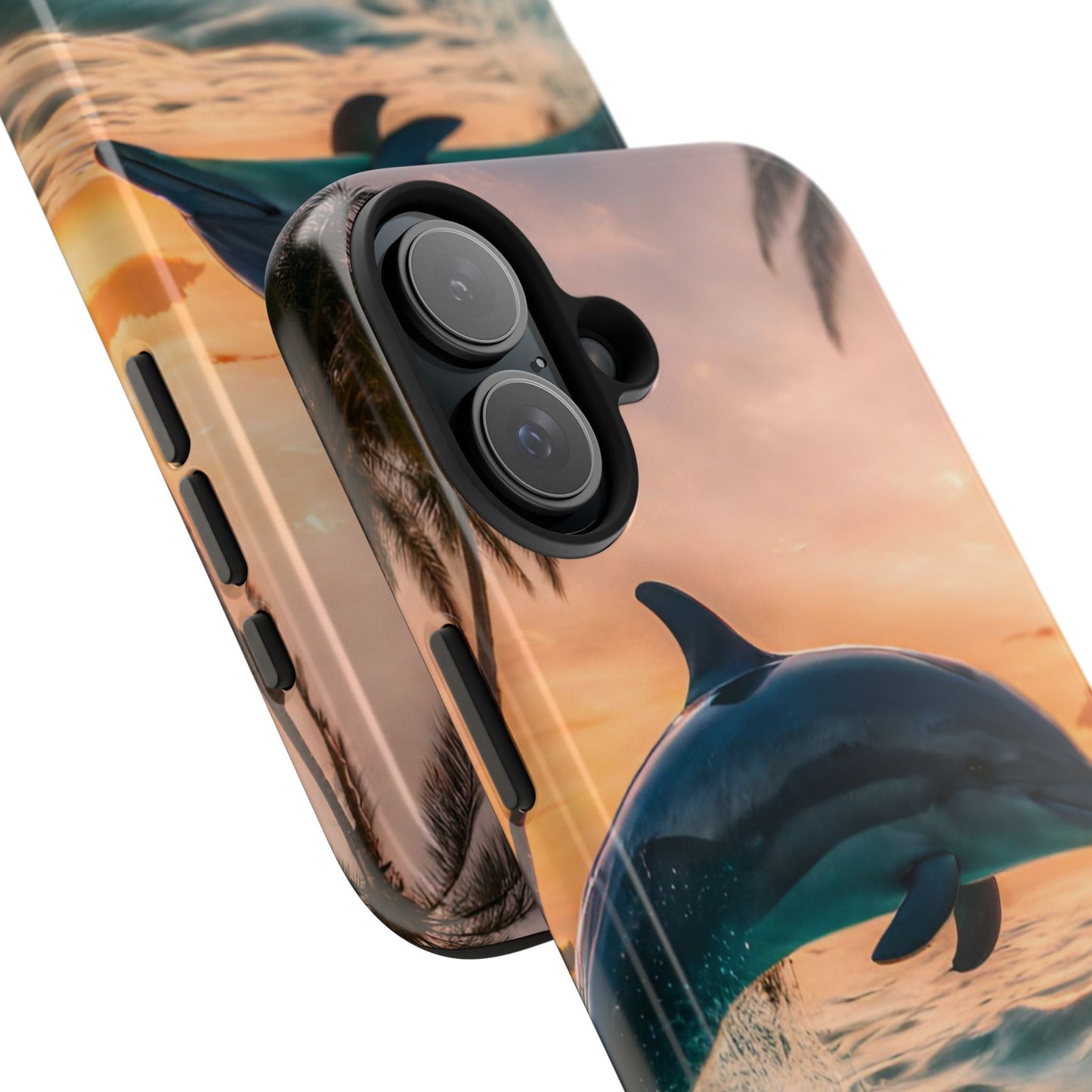Tropical Sunset Dolphin - iPhone Series Case - BOGO Cases