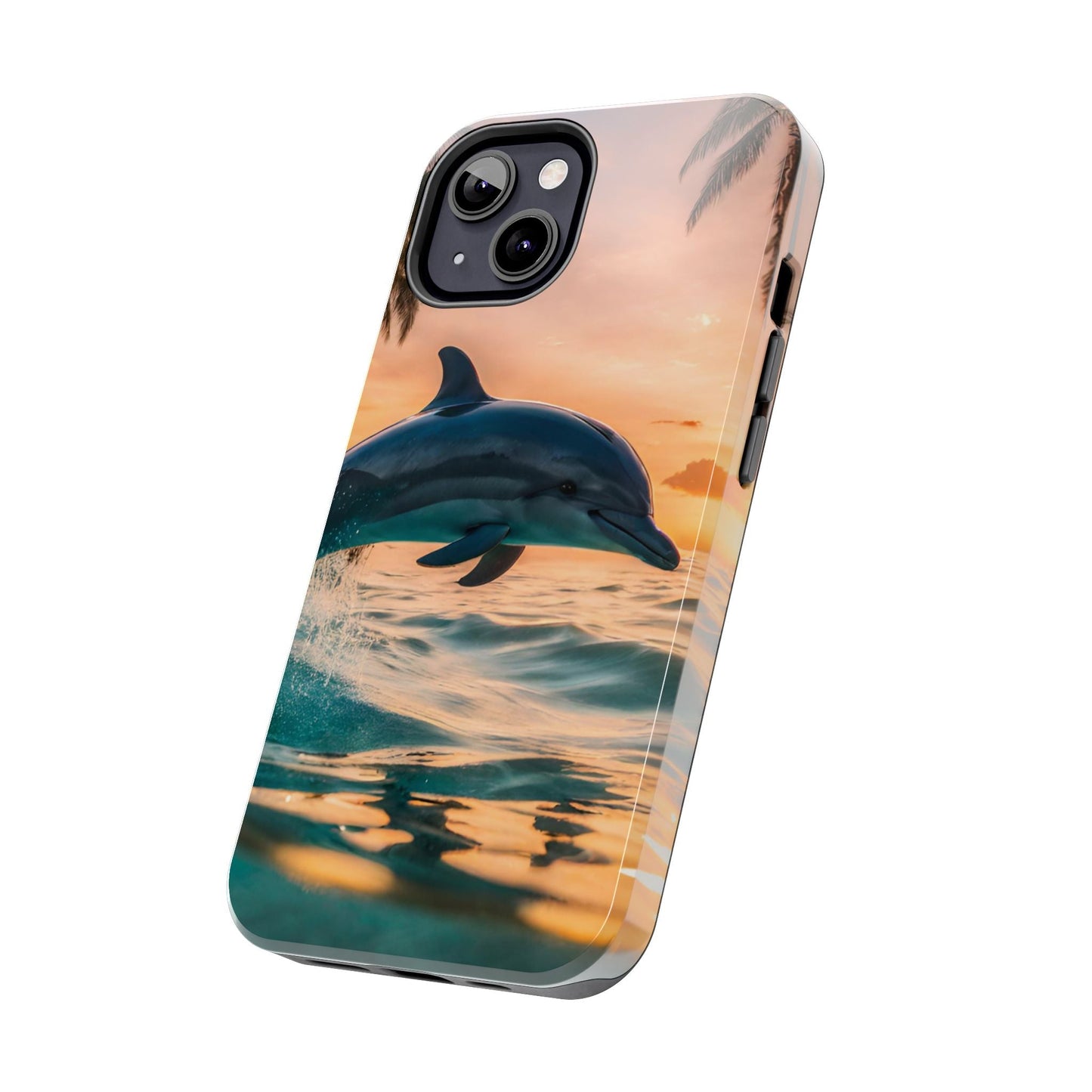 Tropical Sunset Dolphin - iPhone Series Case - BOGO Cases