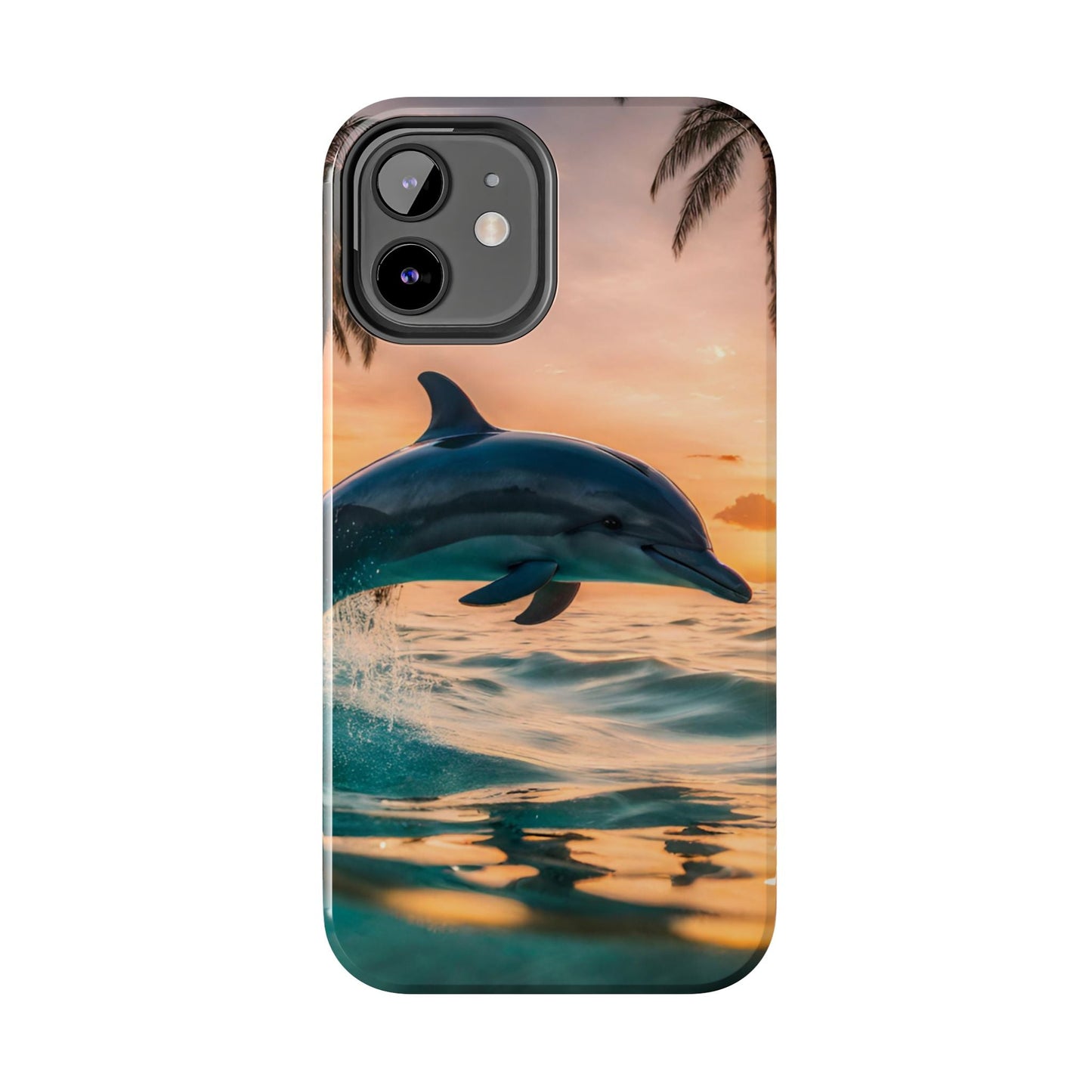 Tropical Sunset Dolphin - iPhone Series Case - BOGO Cases
