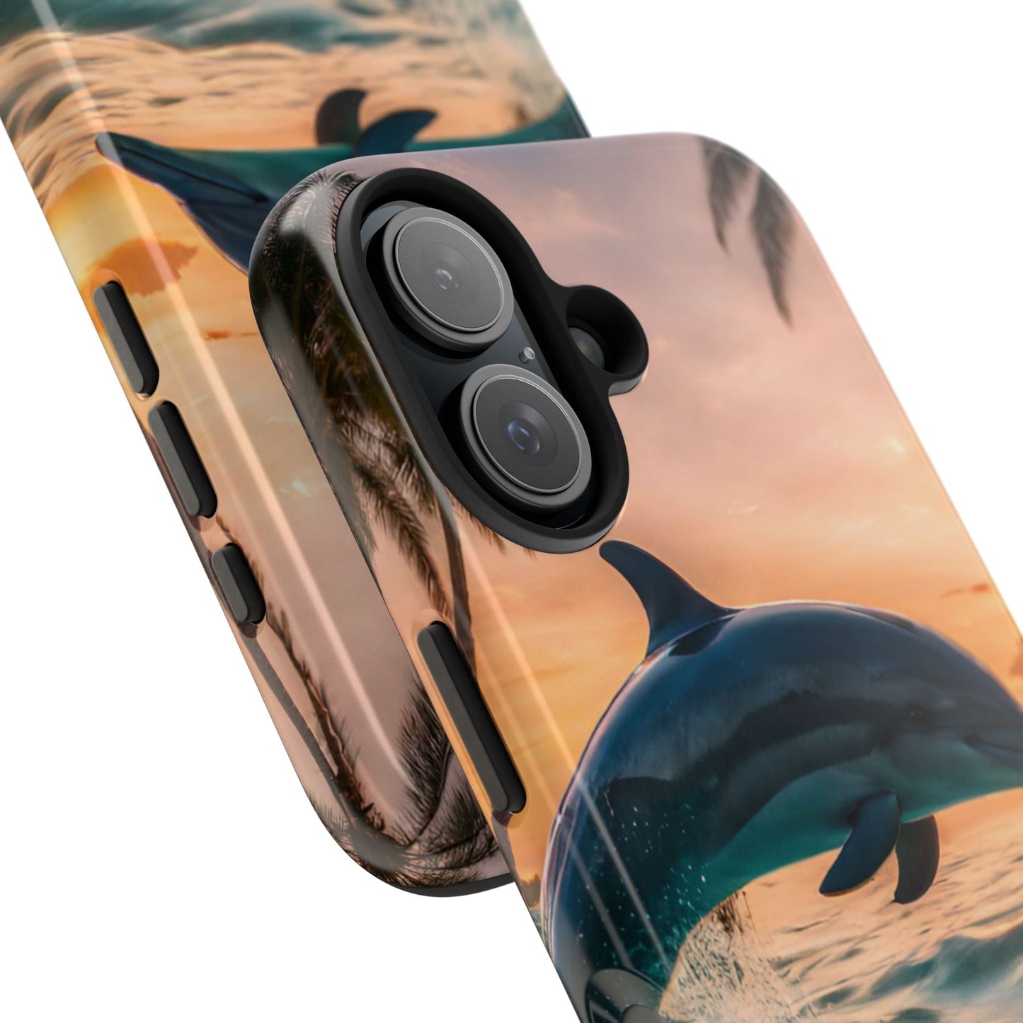 Tropical Sunset Dolphin - iPhone Series Case - BOGO Cases