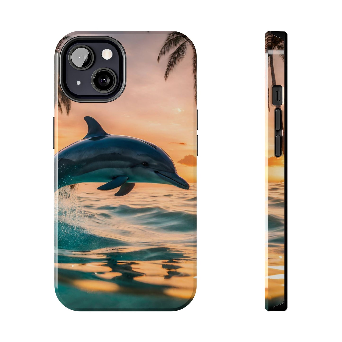 Tropical Sunset Dolphin - iPhone Series Case - BOGO Cases