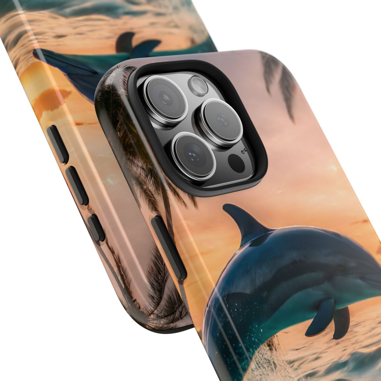 Tropical Sunset Dolphin - iPhone Series Case - BOGO Cases