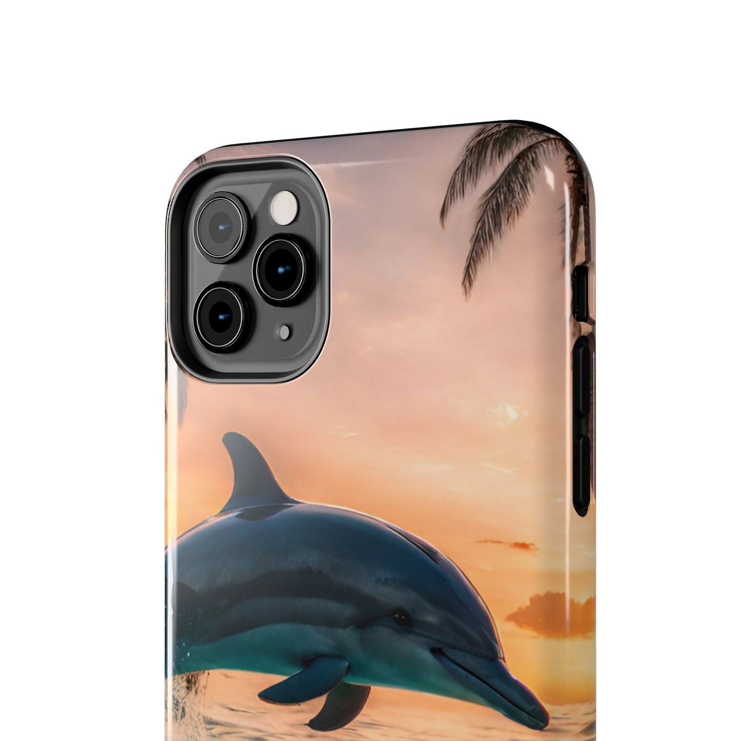Tropical Sunset Dolphin - iPhone Series Case - BOGO Cases