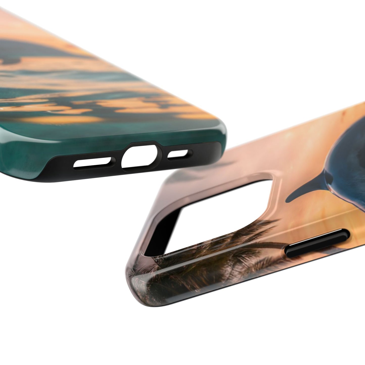 Tropical Sunset Dolphin - iPhone Series Case - BOGO Cases