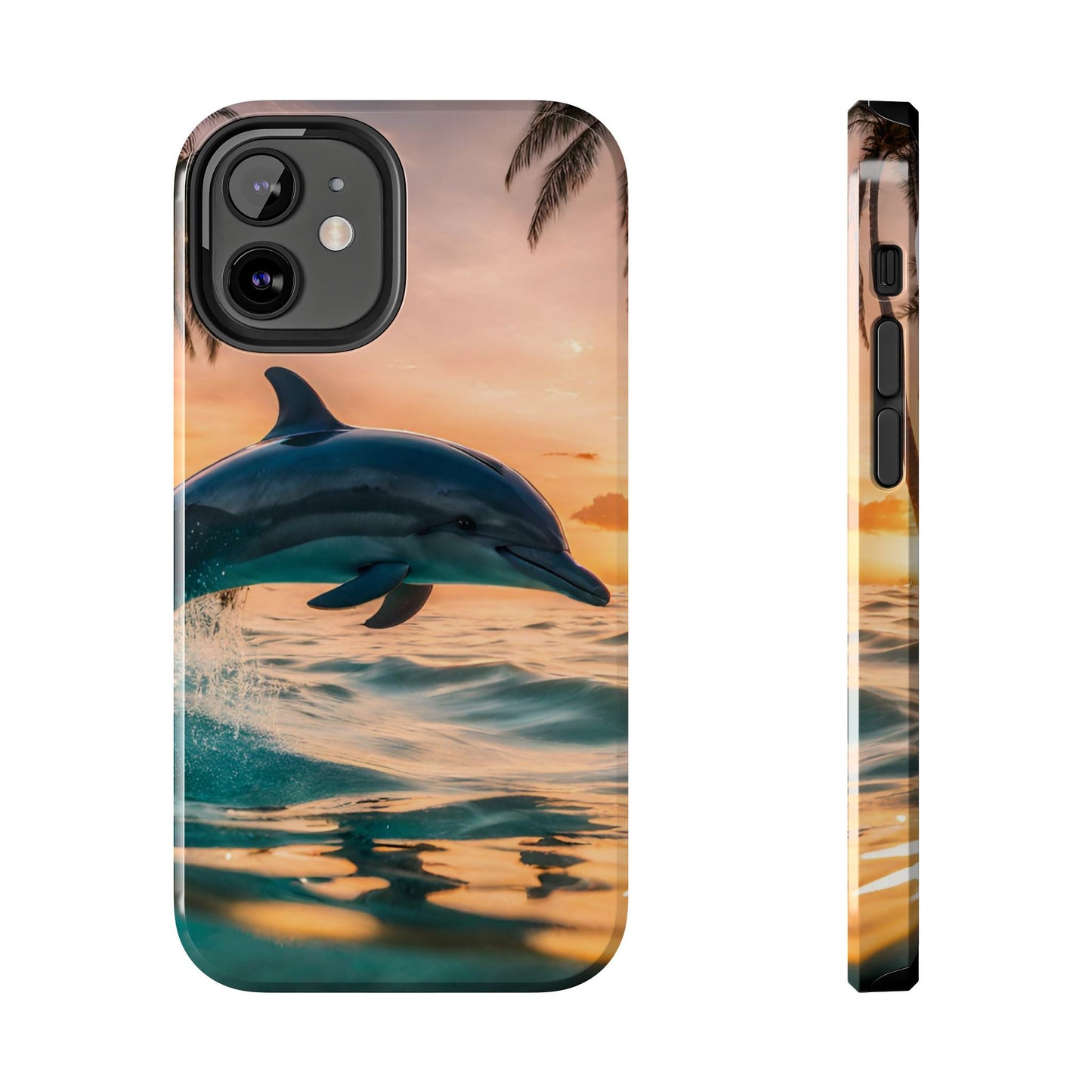 Tropical Sunset Dolphin - iPhone Series Case - BOGO Cases