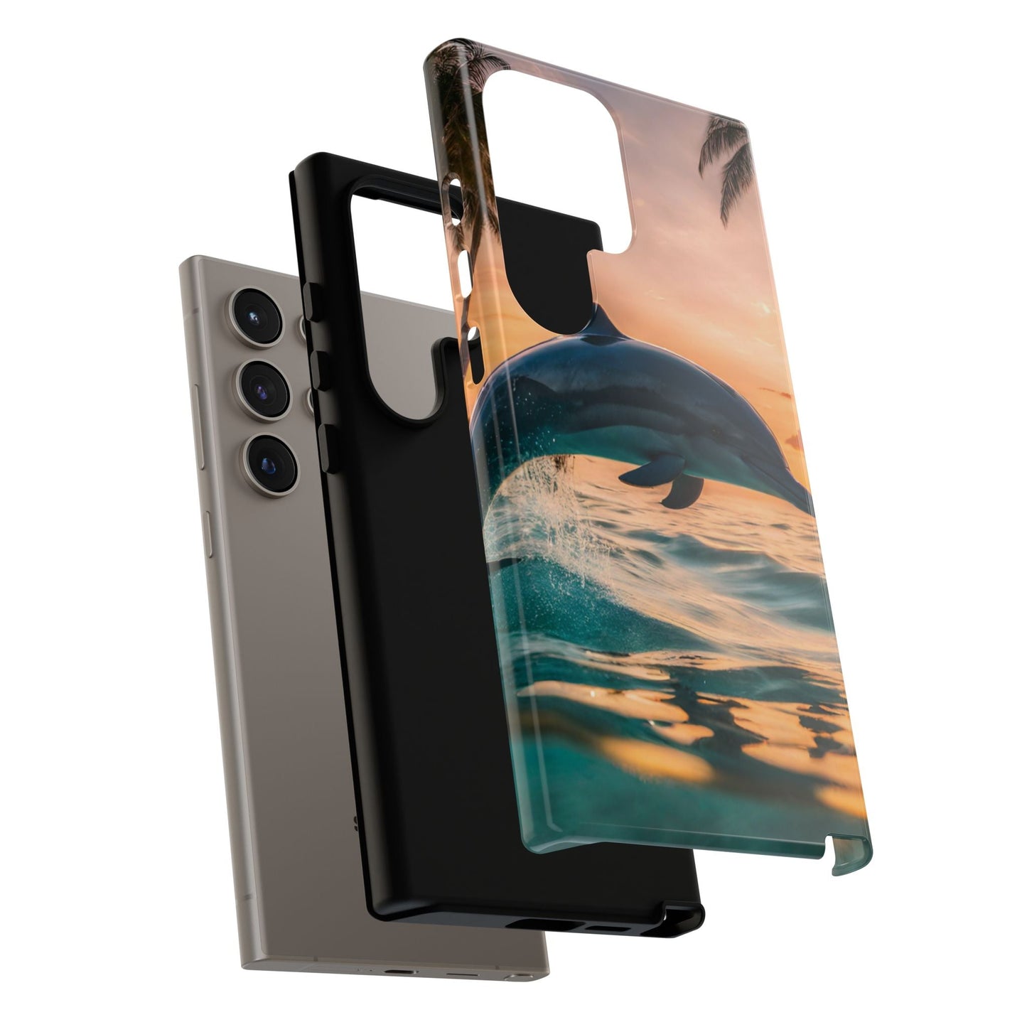 Tropical Sunset Dolphin - Samsung Galaxy Case - BOGO Cases