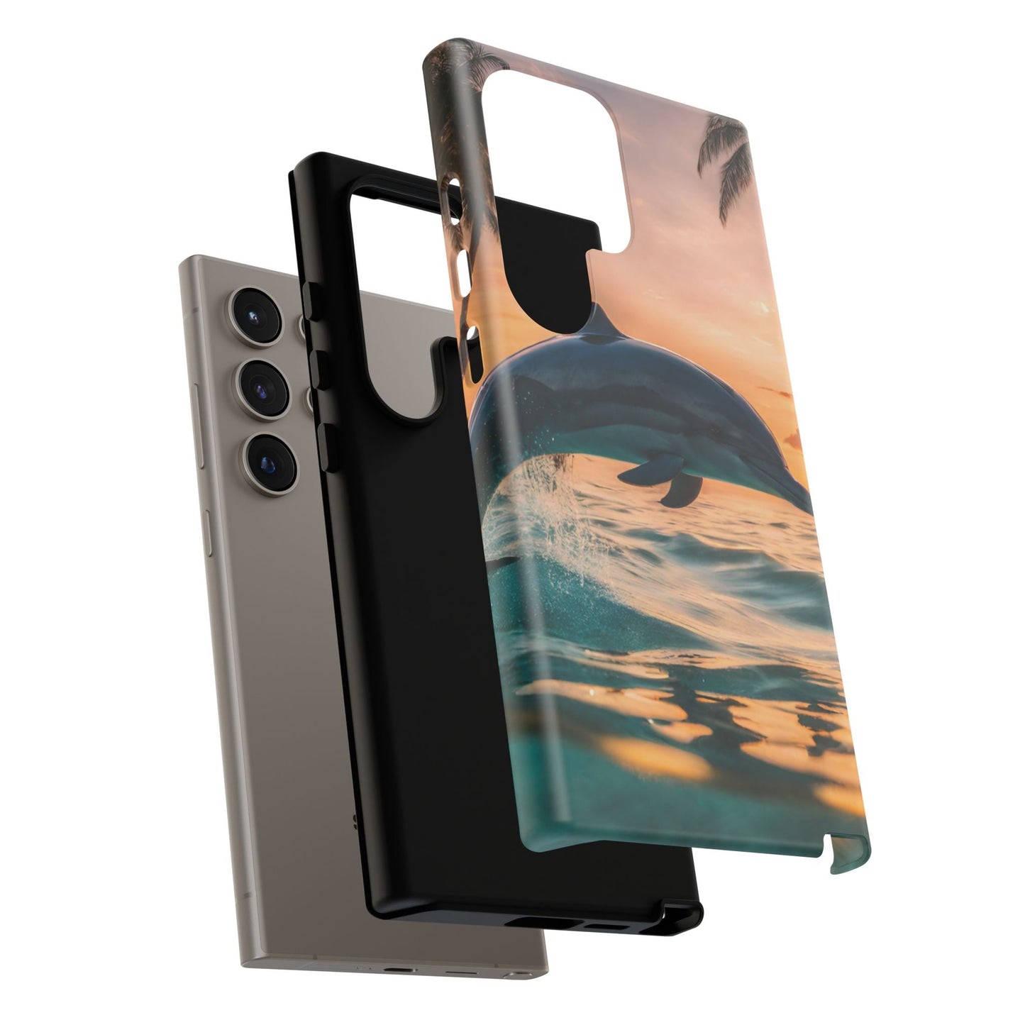 Tropical Sunset Dolphin - Samsung Galaxy Case - BOGO Cases