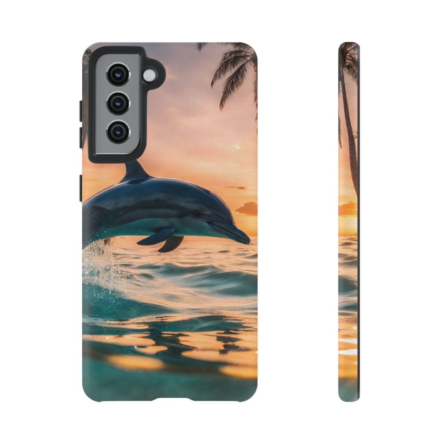 Tropical Sunset Dolphin - Samsung Galaxy Case - BOGO Cases