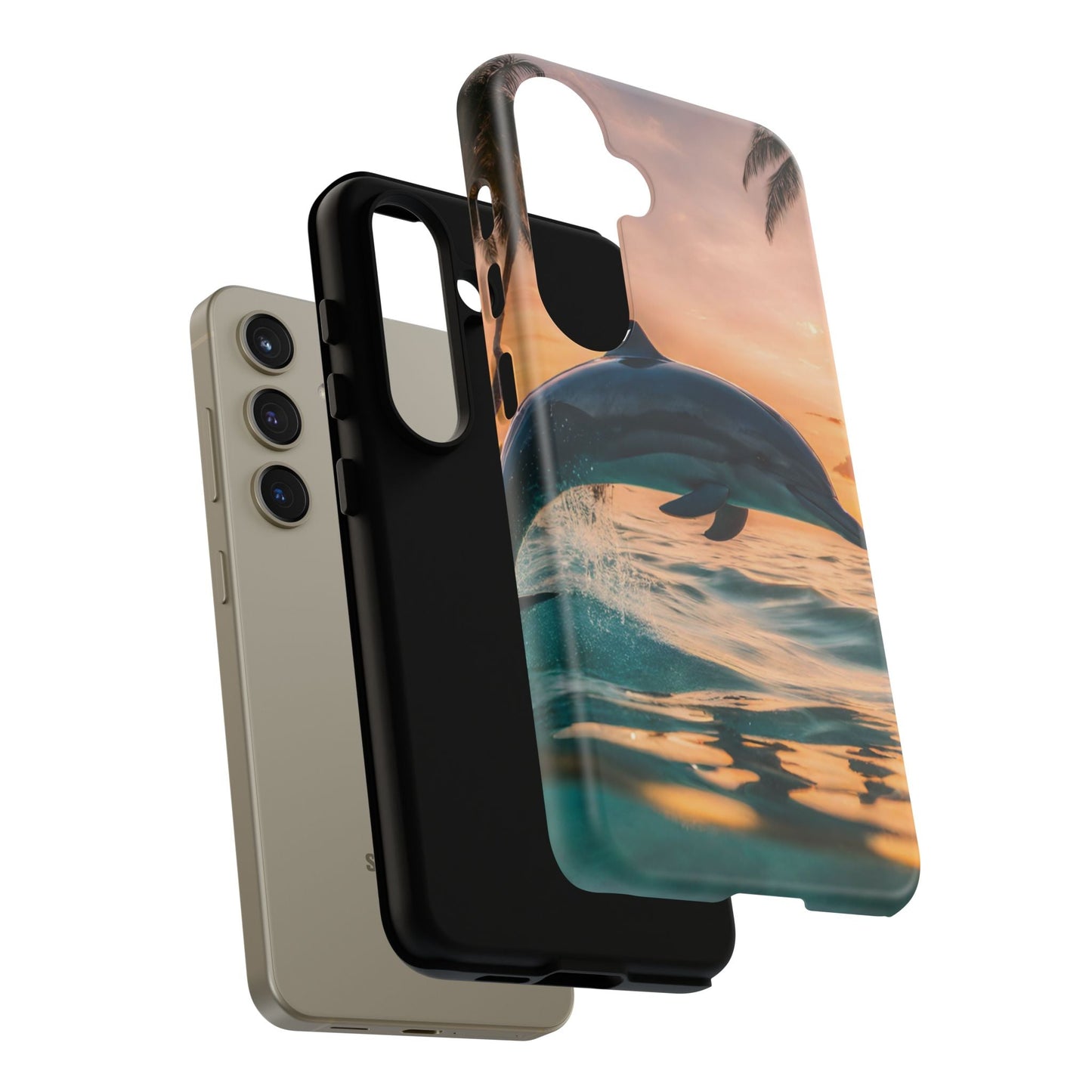Tropical Sunset Dolphin - Samsung Galaxy Case - BOGO Cases