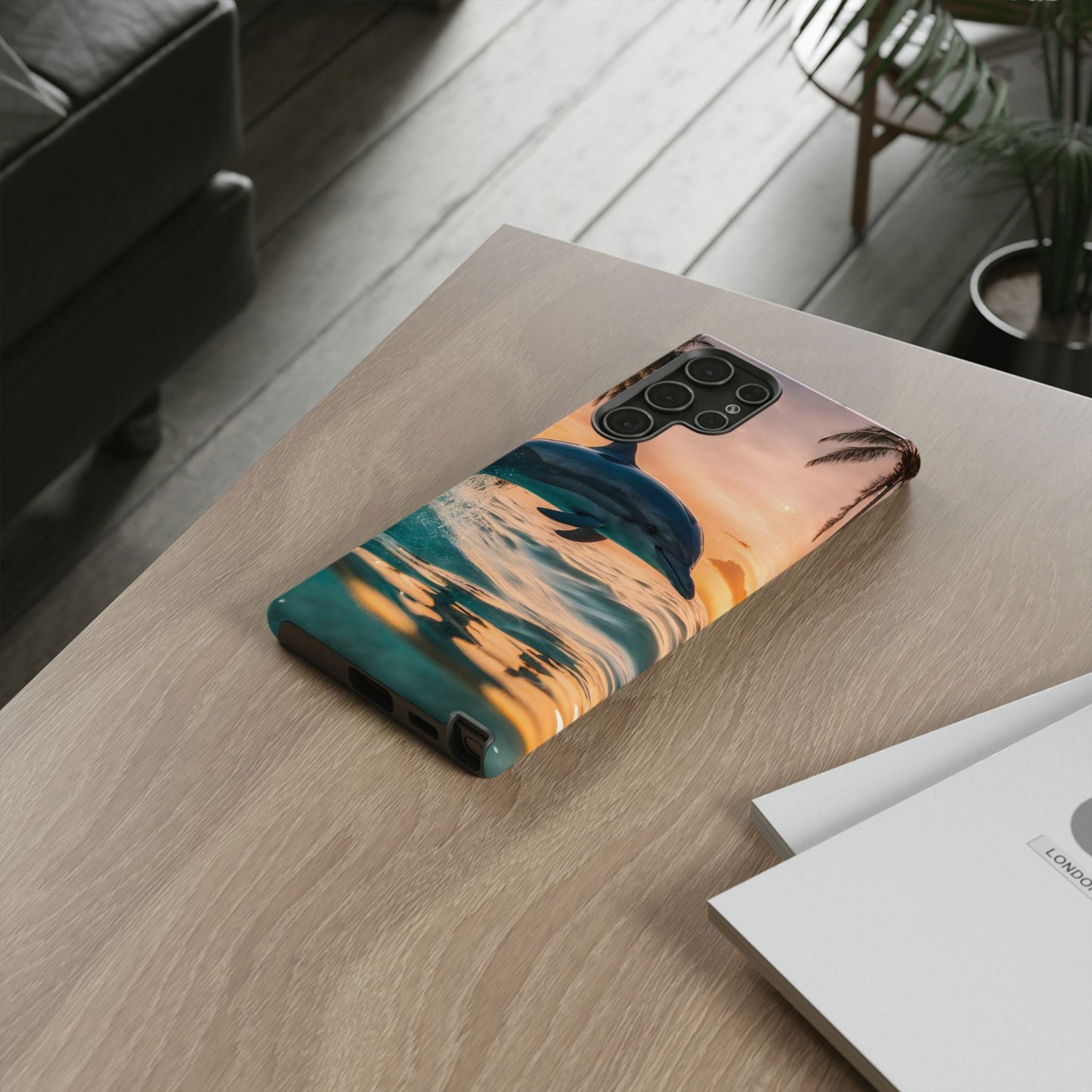 Tropical Sunset Dolphin - Samsung Galaxy Case - BOGO Cases
