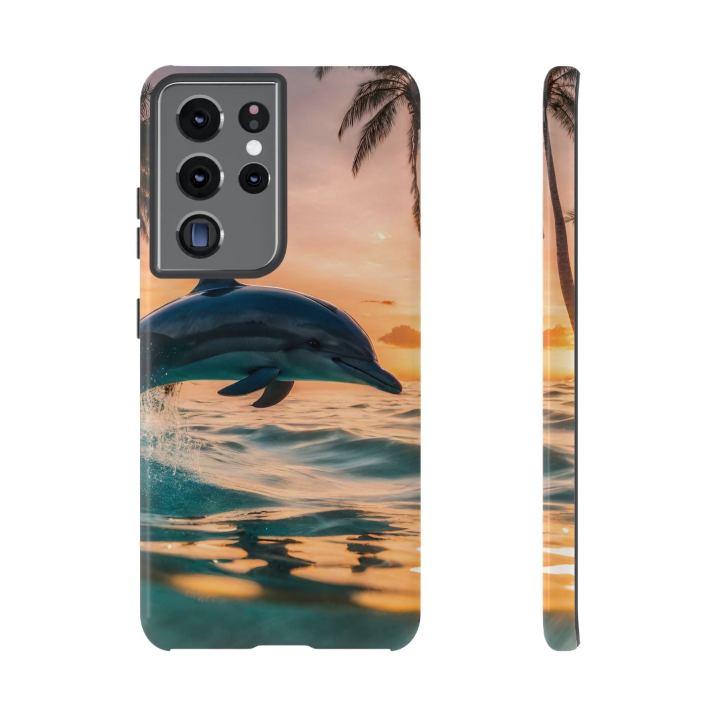 Tropical Sunset Dolphin - Samsung Galaxy Case - BOGO Cases