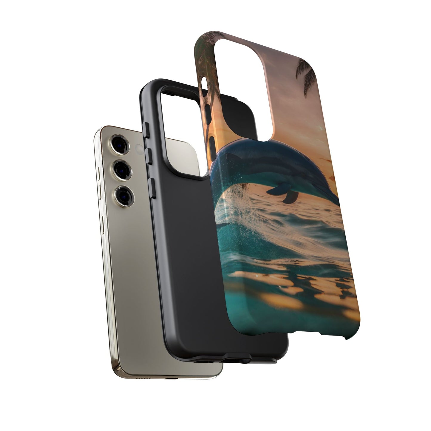Tropical Sunset Dolphin - Samsung Galaxy Case - BOGO Cases