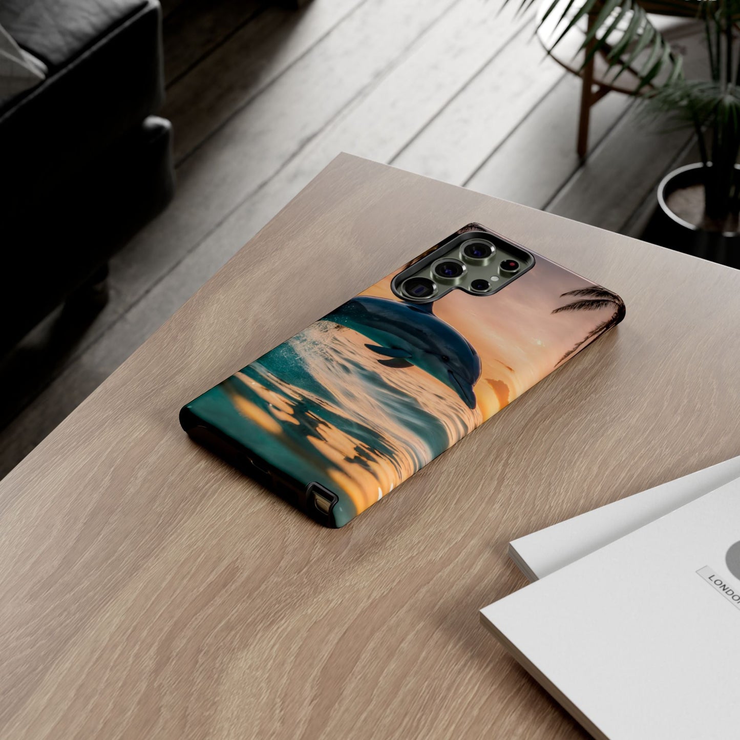 Tropical Sunset Dolphin - Samsung Galaxy Case - BOGO Cases