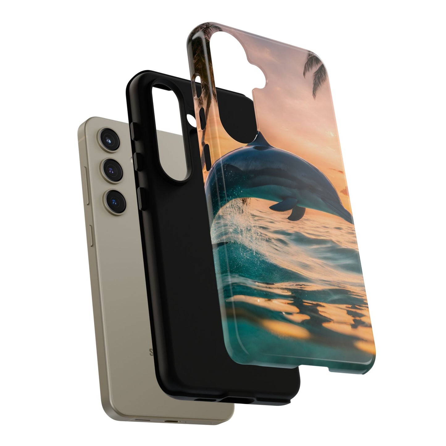 Tropical Sunset Dolphin - Samsung Galaxy Case - BOGO Cases