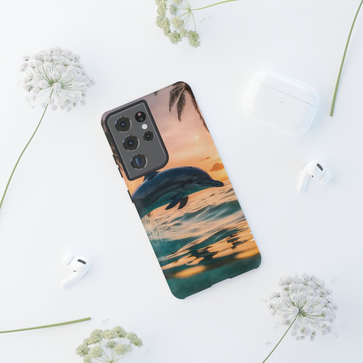 Tropical Sunset Dolphin - Samsung Galaxy Case - BOGO Cases
