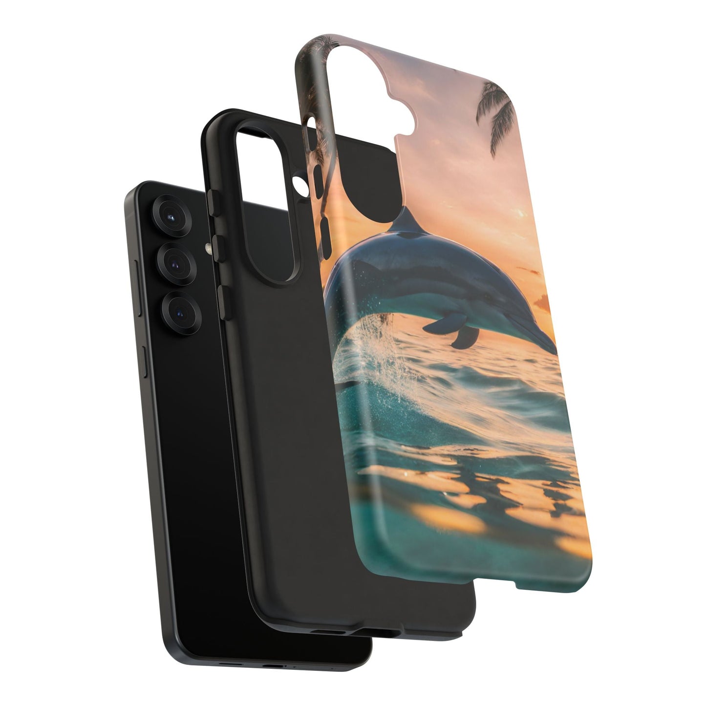 Tropical Sunset Dolphin - Samsung Galaxy Case - BOGO Cases