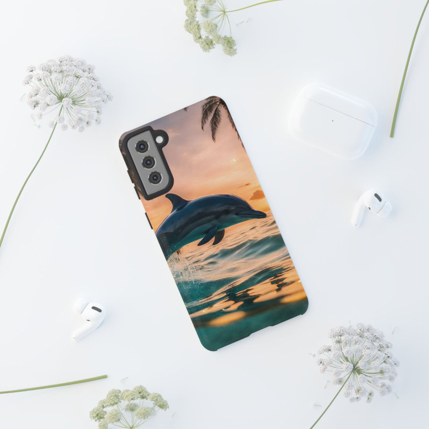 Tropical Sunset Dolphin - Samsung Galaxy Case - BOGO Cases