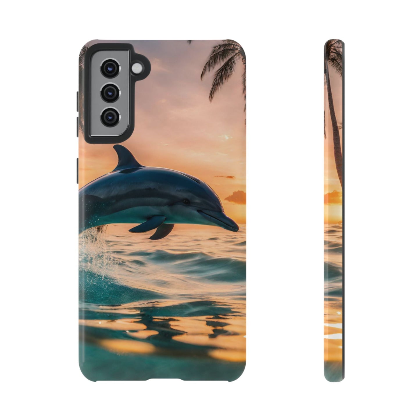 Tropical Sunset Dolphin - Samsung Galaxy Case - BOGO Cases