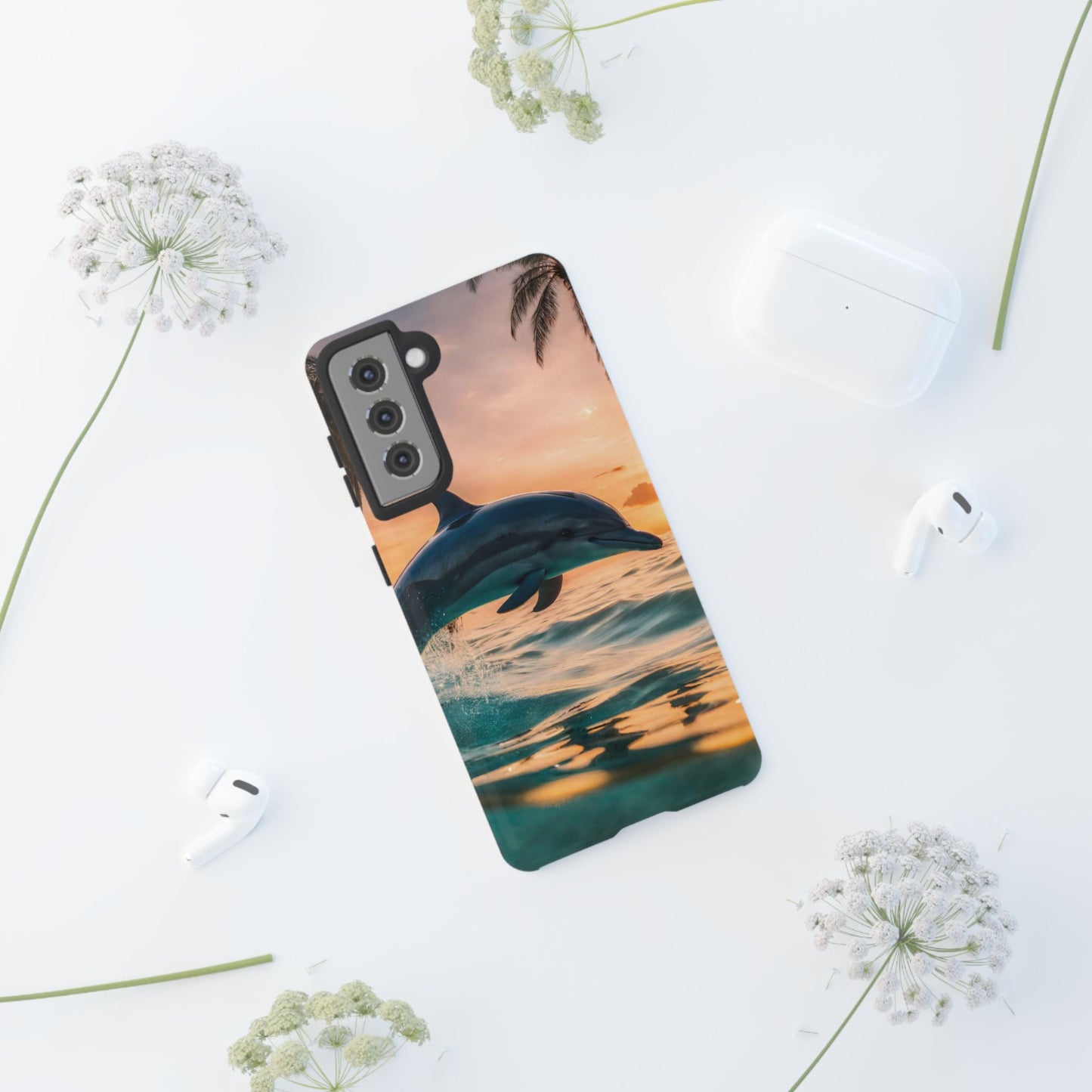 Tropical Sunset Dolphin - Samsung Galaxy Case - BOGO Cases