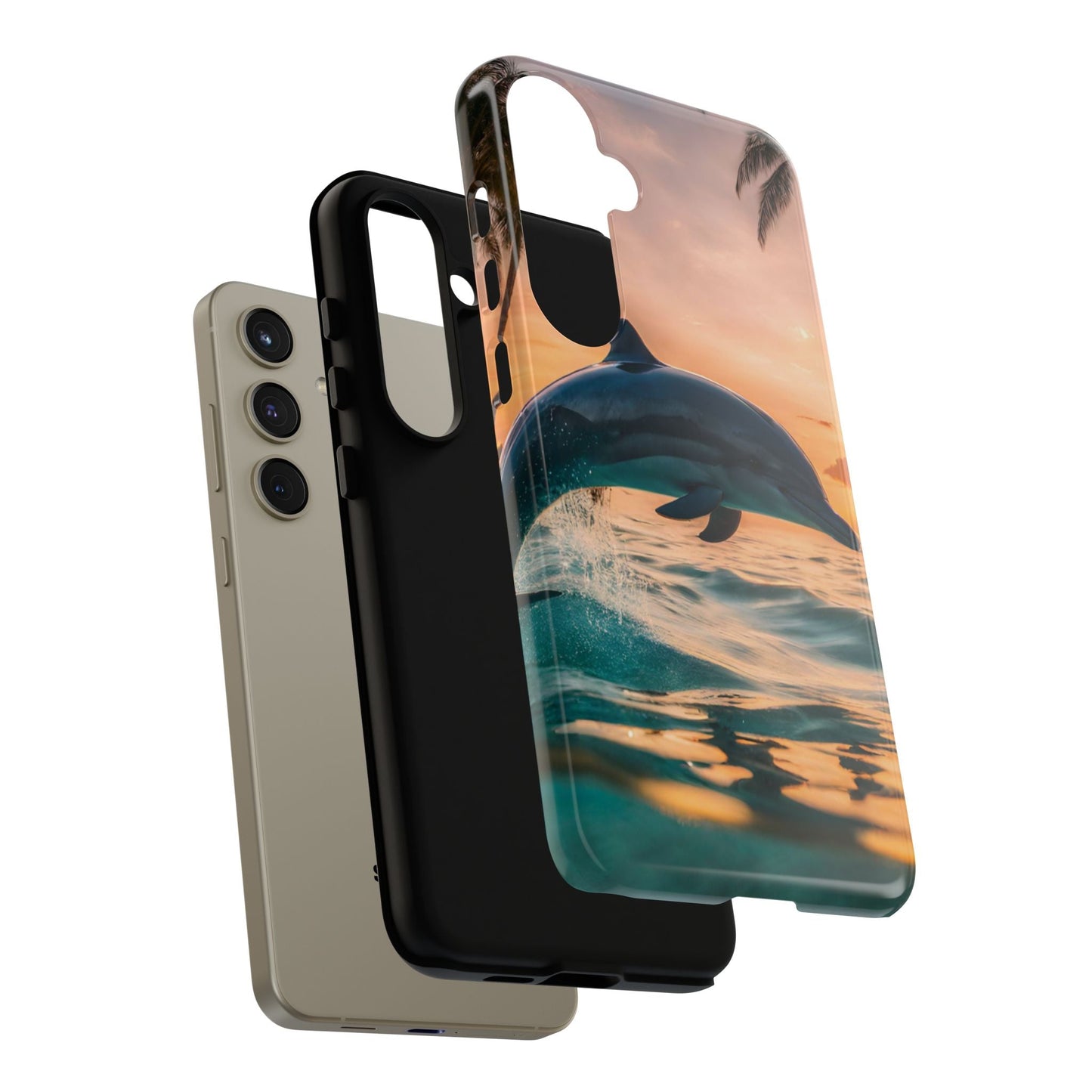 Tropical Sunset Dolphin - Samsung Galaxy Case - BOGO Cases