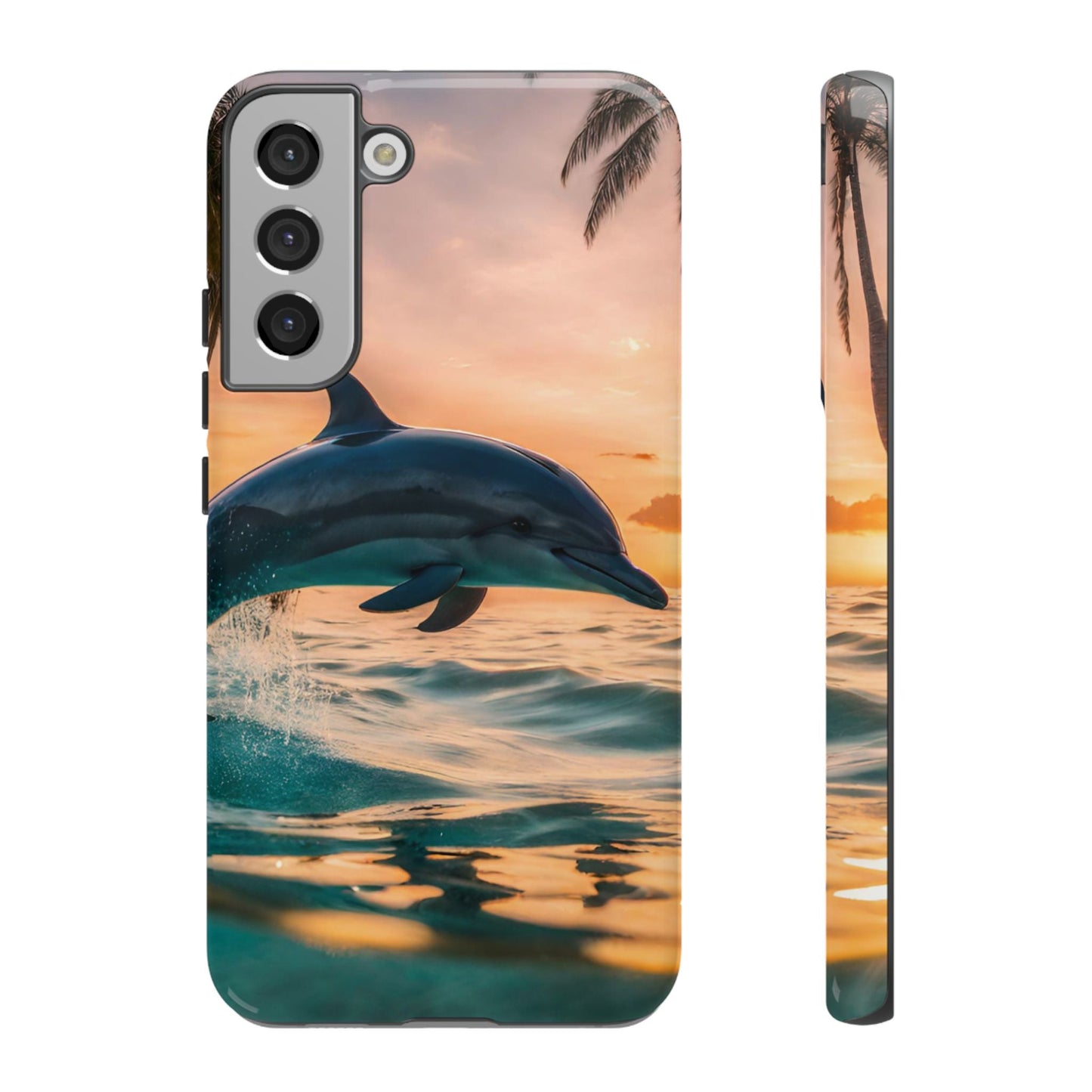 Tropical Sunset Dolphin - Samsung Galaxy Case - BOGO Cases