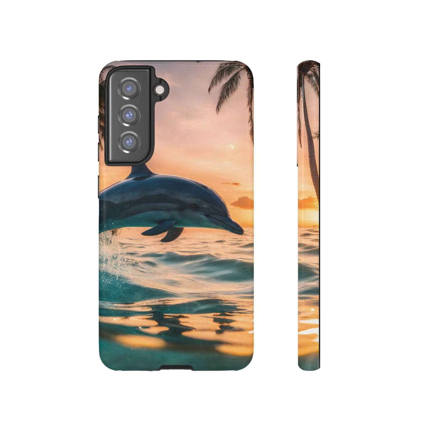 Tropical Sunset Dolphin - Samsung Galaxy Case - BOGO Cases
