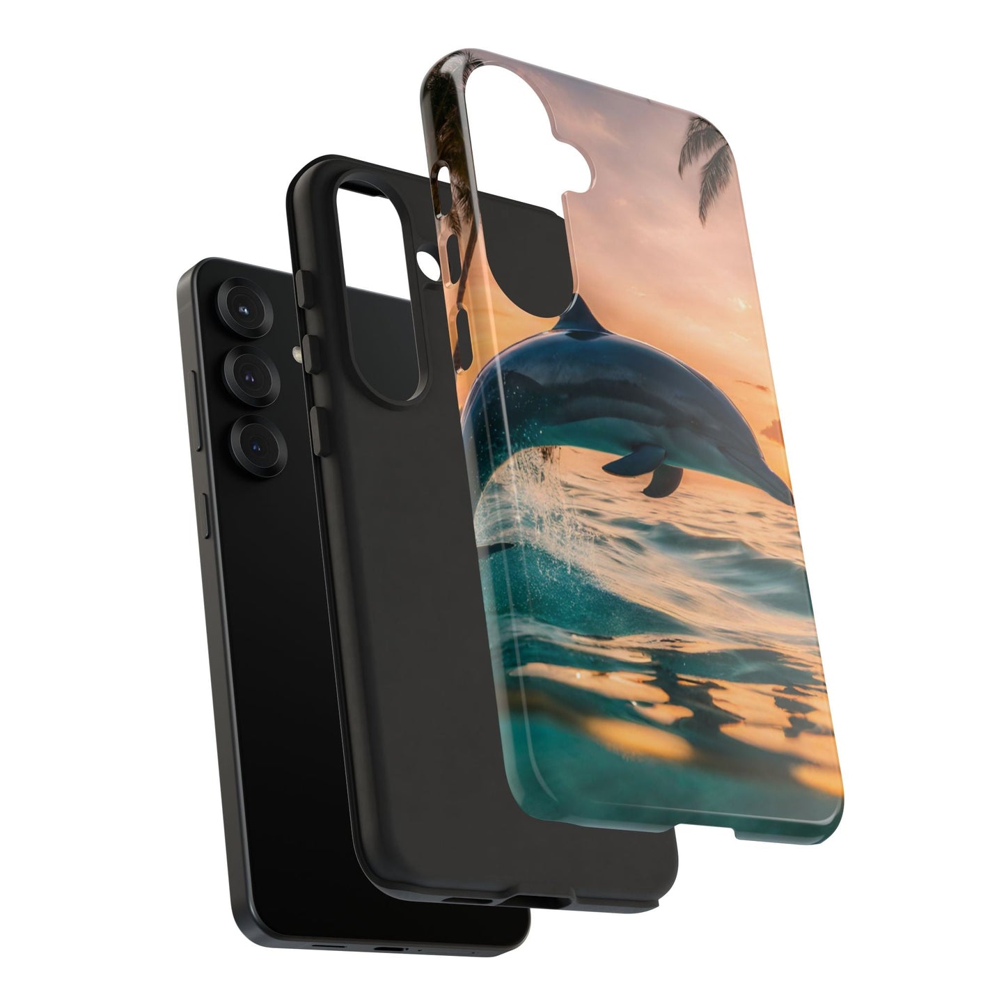 Tropical Sunset Dolphin - Samsung Galaxy Case - BOGO Cases