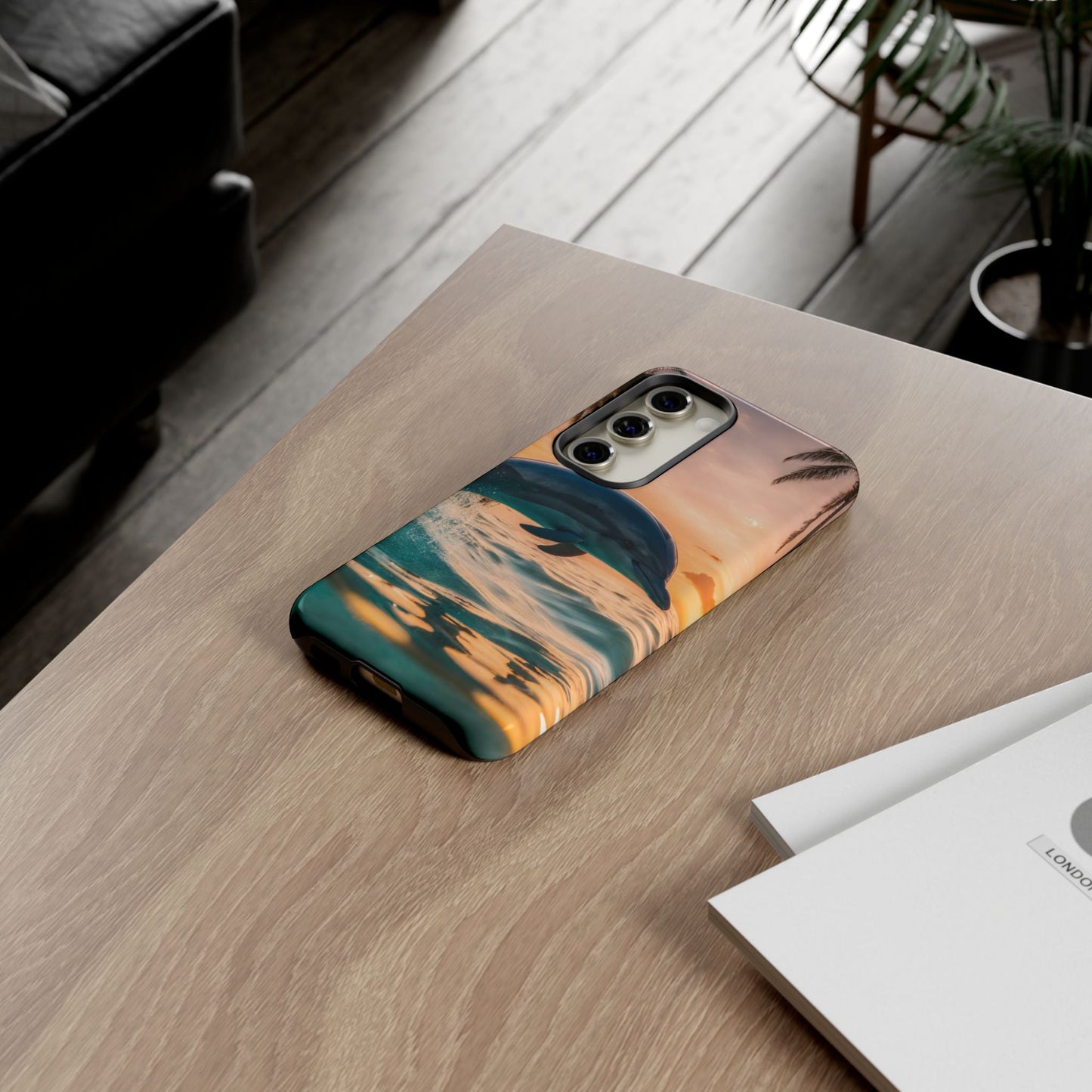 Tropical Sunset Dolphin - Samsung Galaxy Case - BOGO Cases