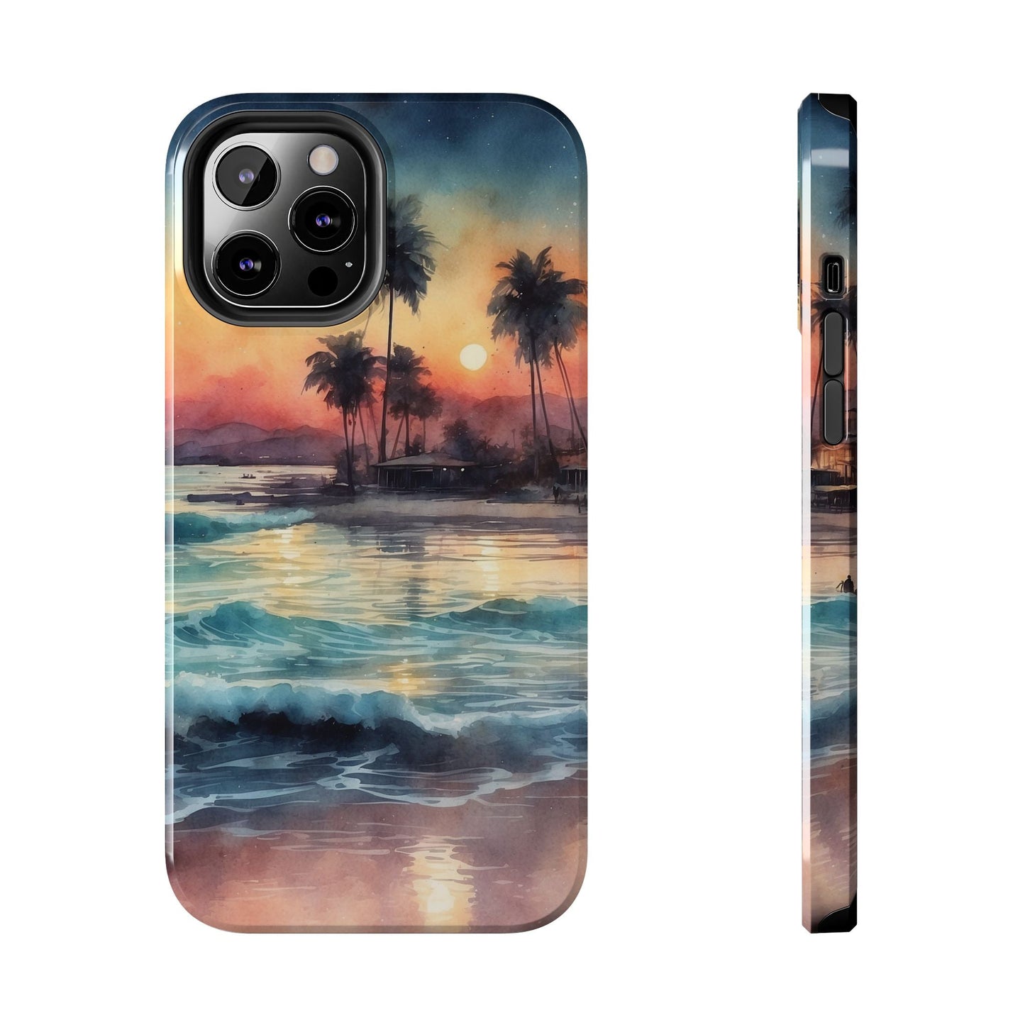 Tropical Sunset Waves - iPhone Series Case - BOGO Cases