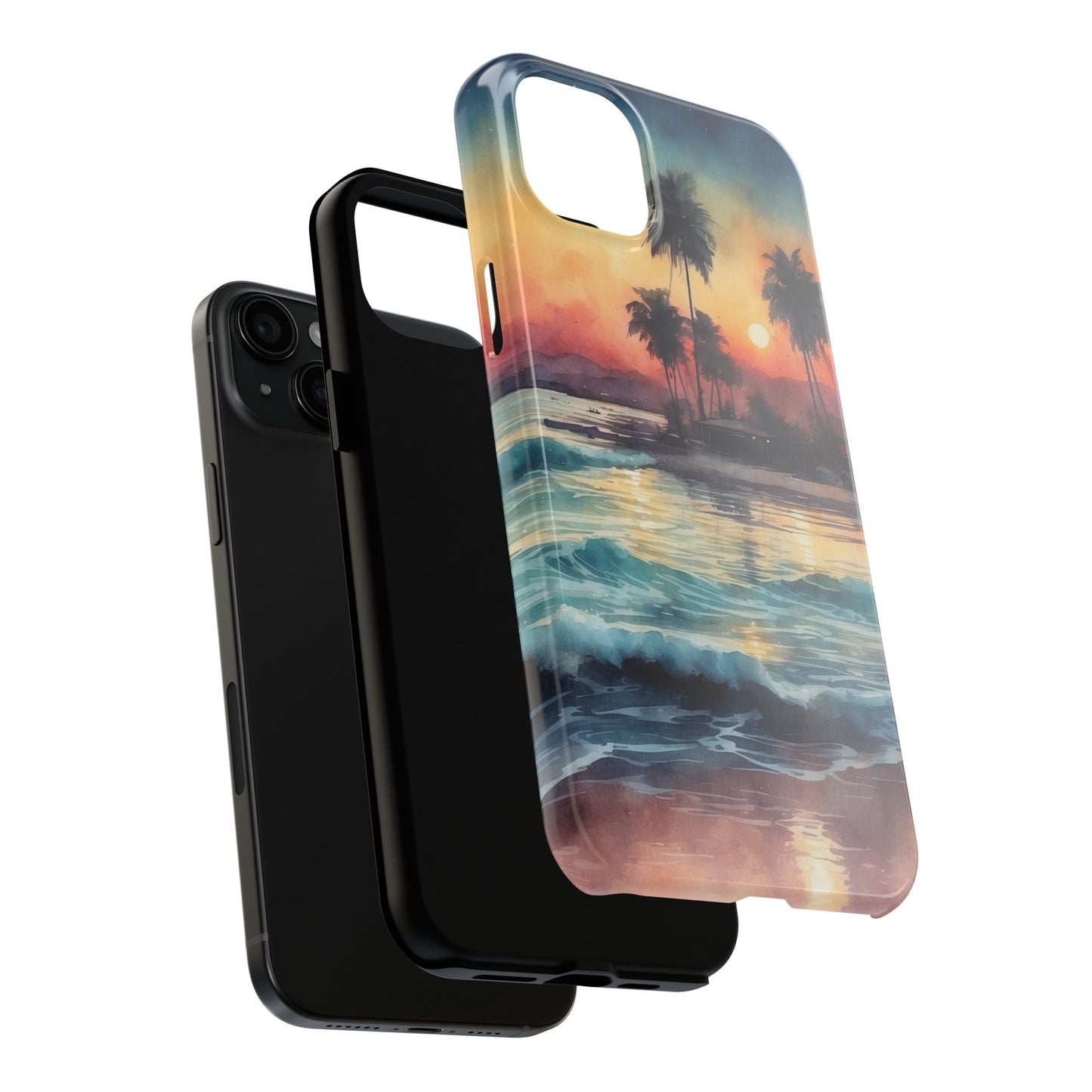 Tropical Sunset Waves - iPhone Series Case - BOGO Cases
