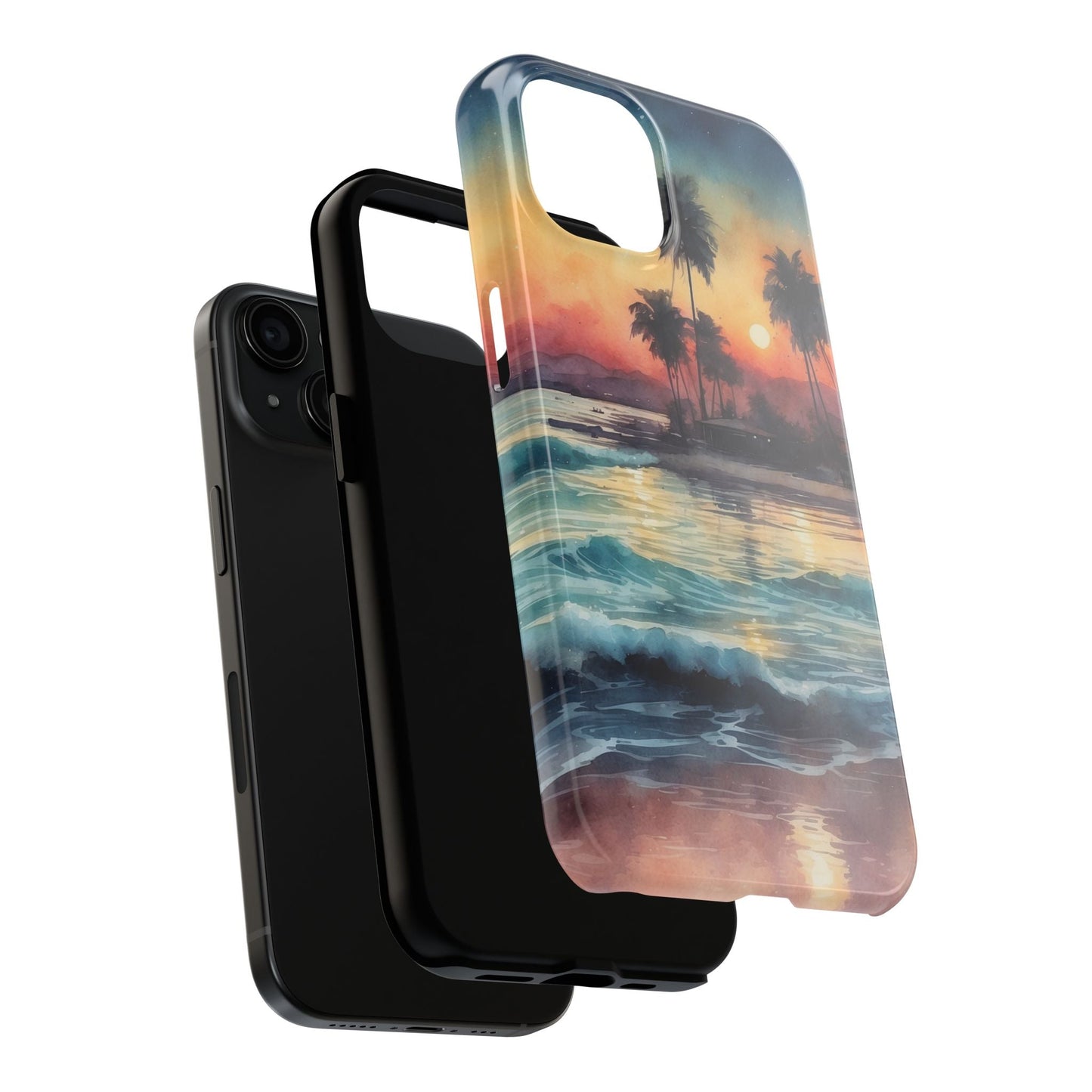 Tropical Sunset Waves - iPhone Series Case - BOGO Cases