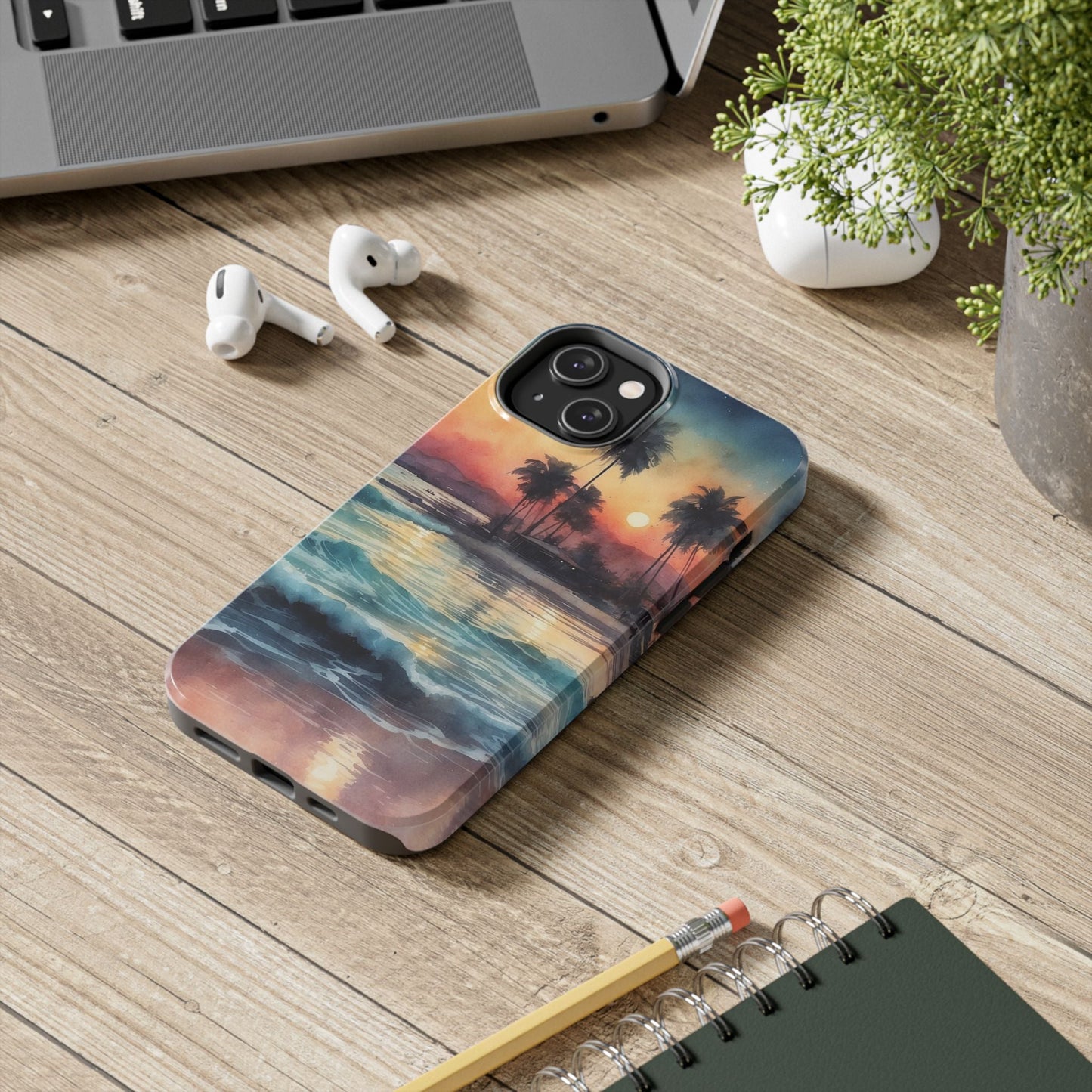 Tropical Sunset Waves - iPhone Series Case - BOGO Cases