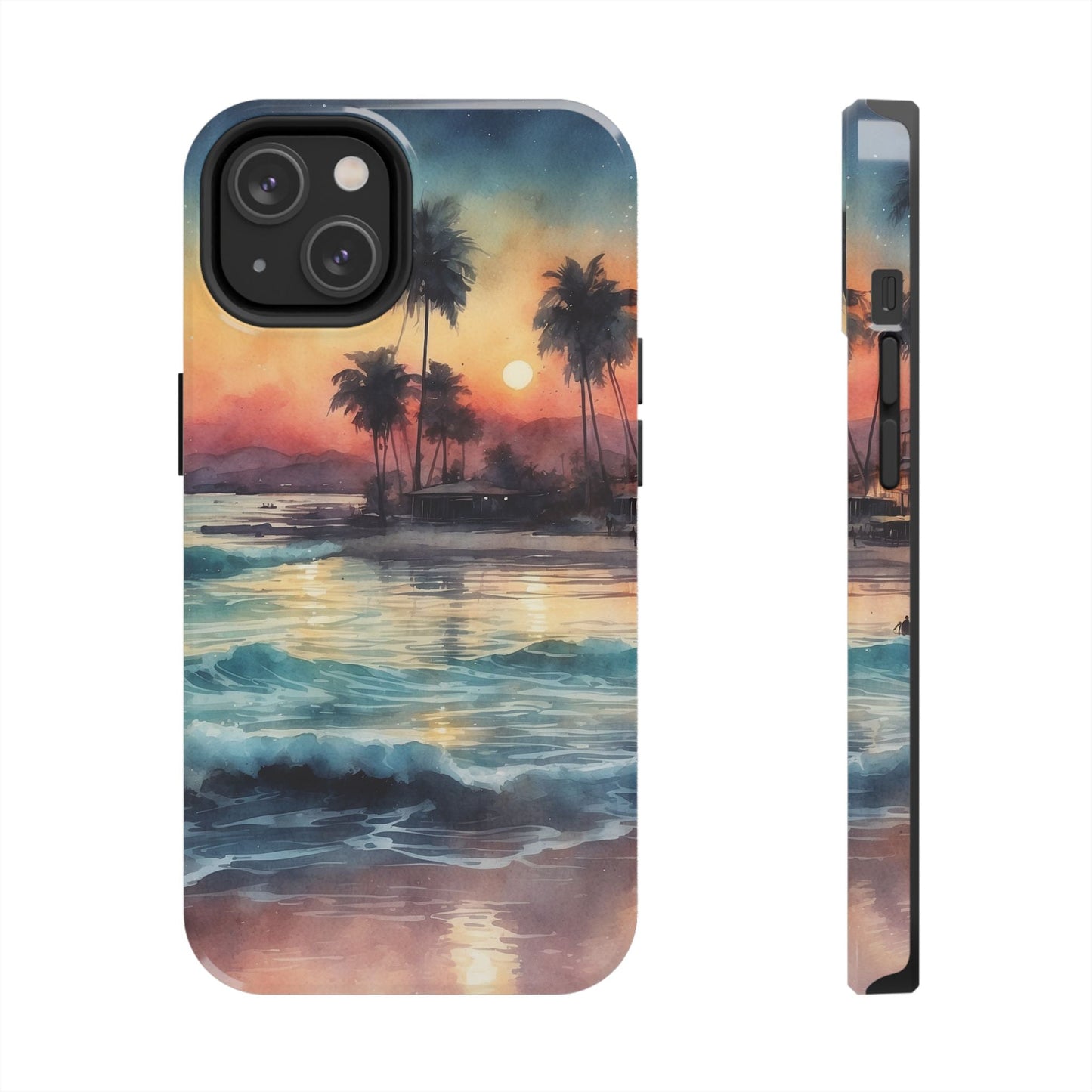 Tropical Sunset Waves - iPhone Series Case - BOGO Cases