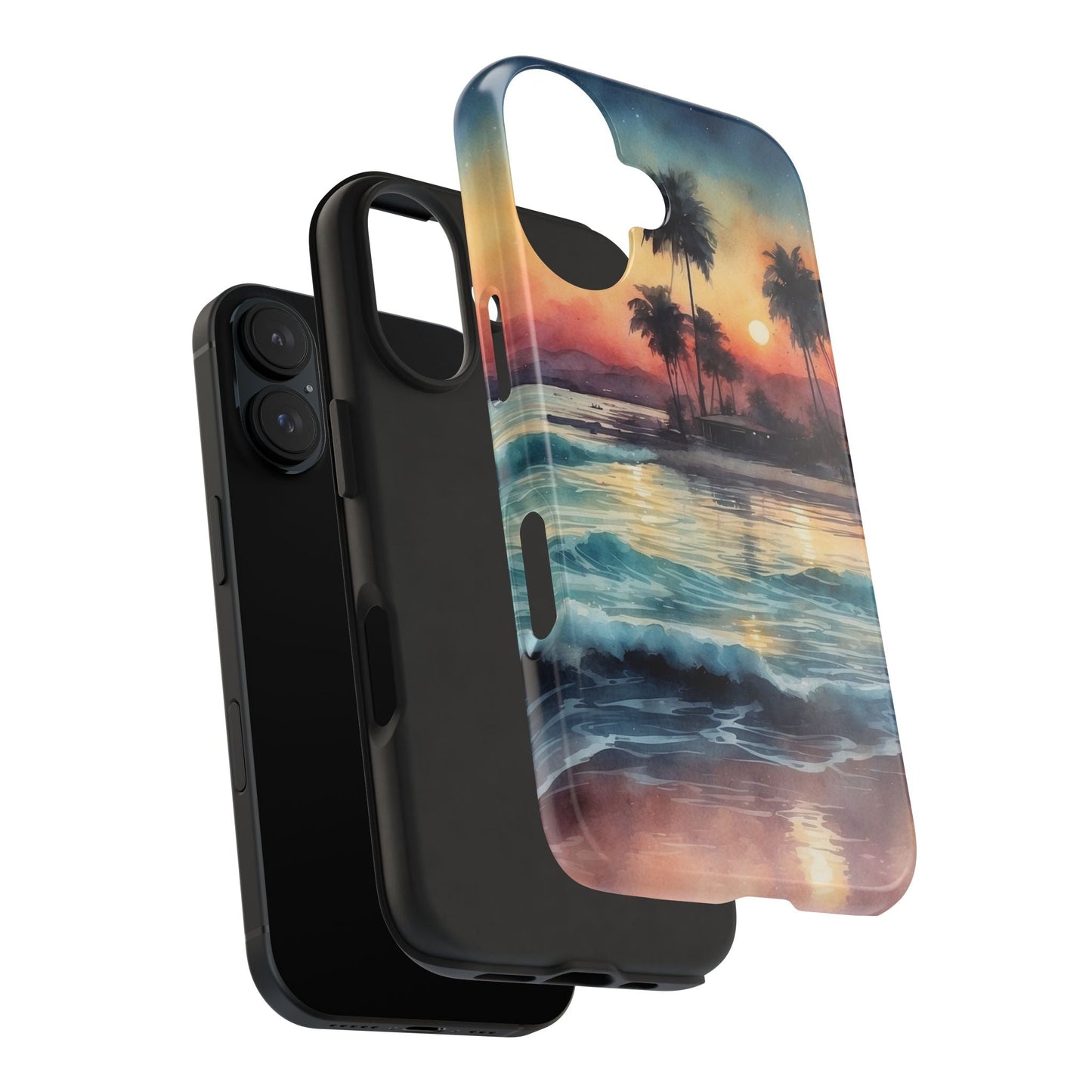 Tropical Sunset Waves - iPhone Series Case - BOGO Cases