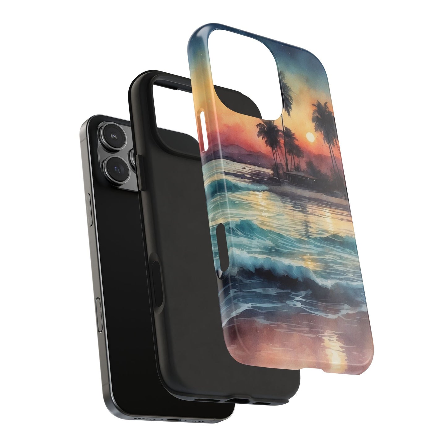 Tropical Sunset Waves - iPhone Series Case - BOGO Cases