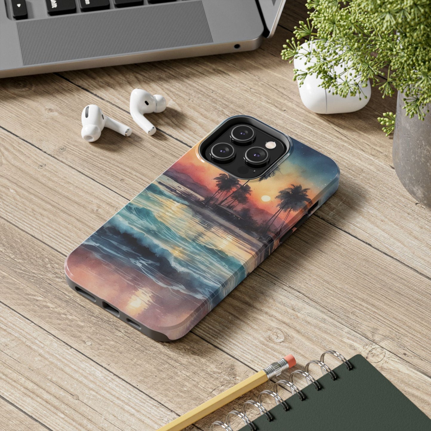 Tropical Sunset Waves - iPhone Series Case - BOGO Cases