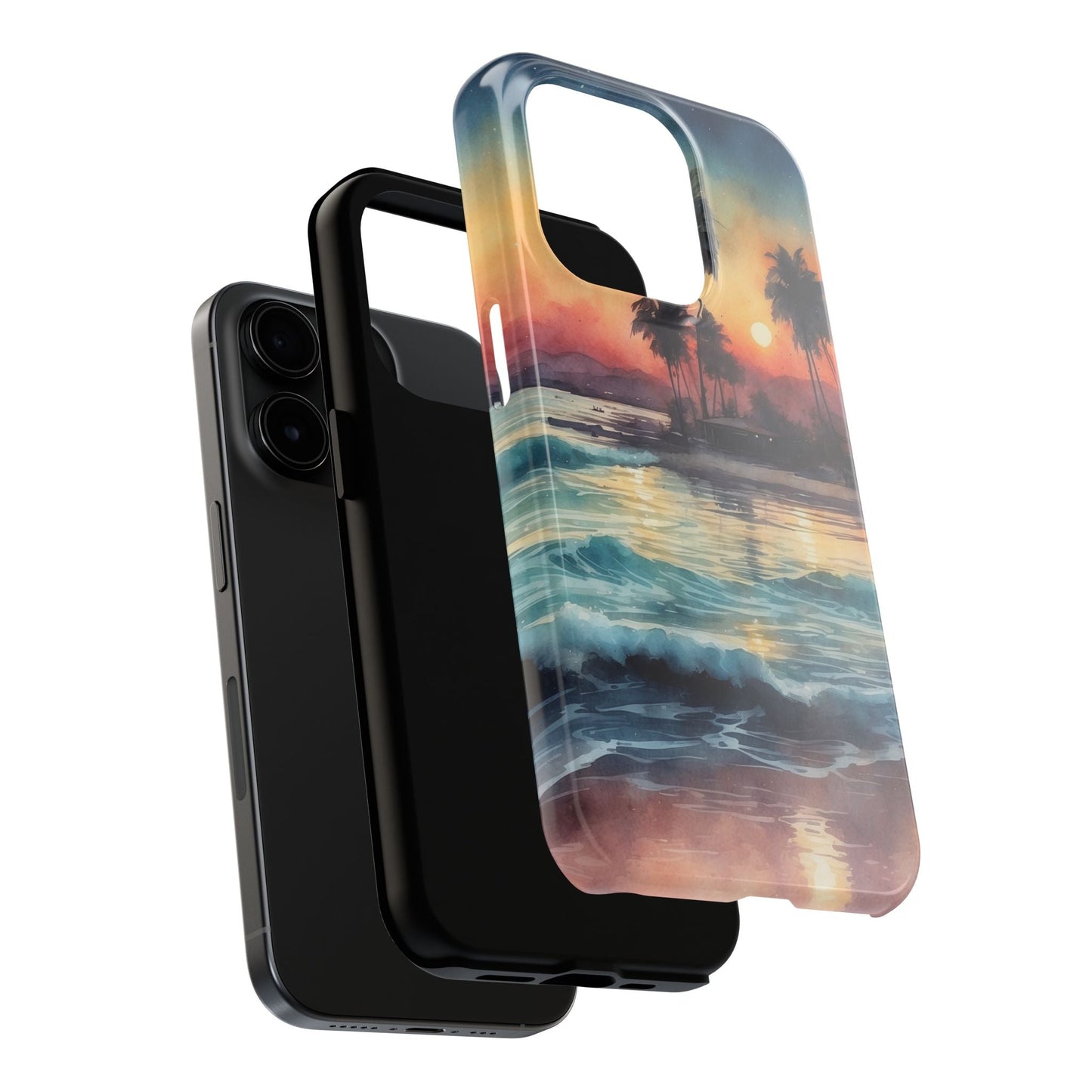 Tropical Sunset Waves - iPhone Series Case - BOGO Cases