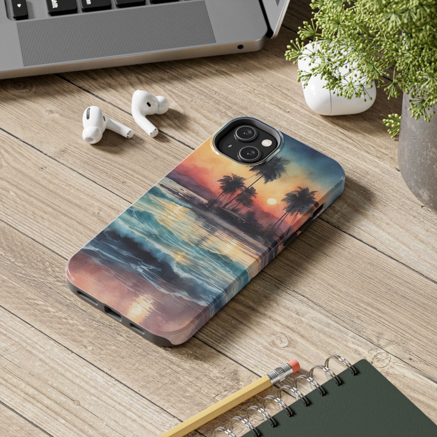 Tropical Sunset Waves - iPhone Series Case - BOGO Cases